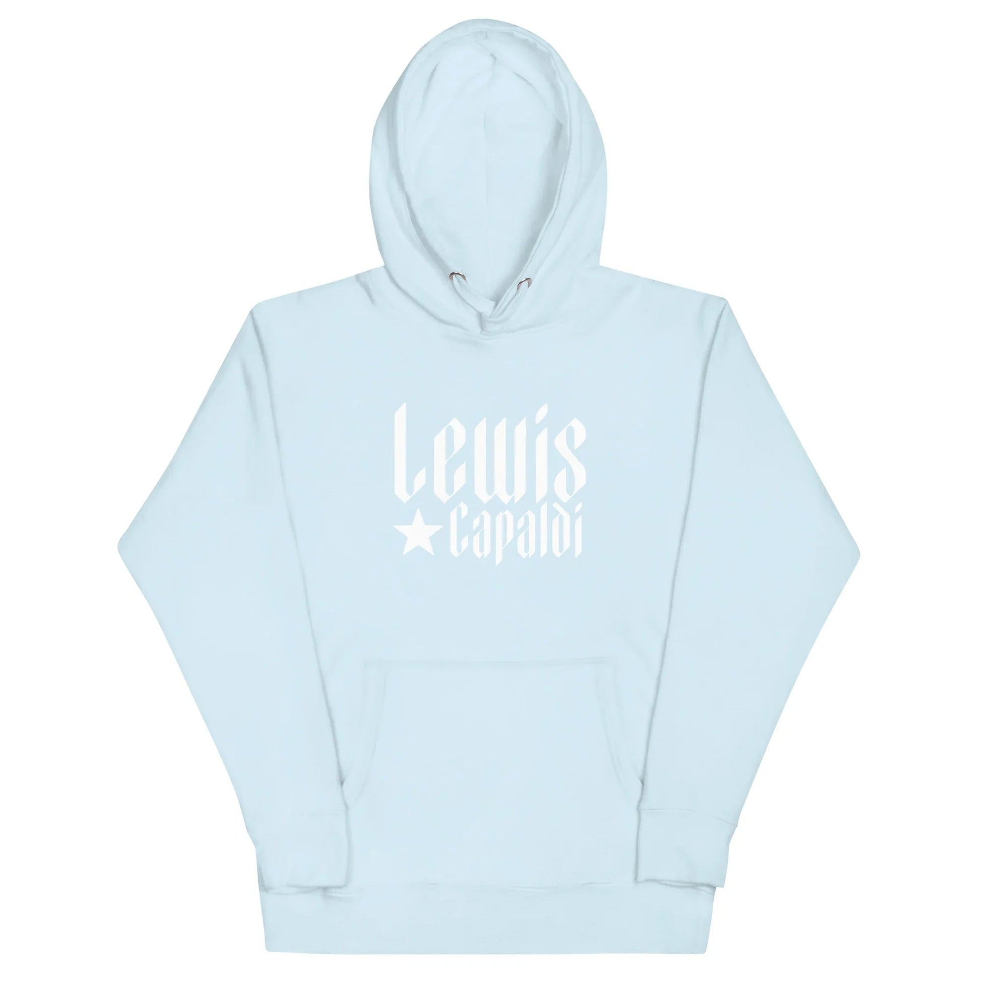 Lewis Capaldi Star Logo Hoodie - Black Cotton-Polyester Blend Unisex Fan Apparel Alcyone213k