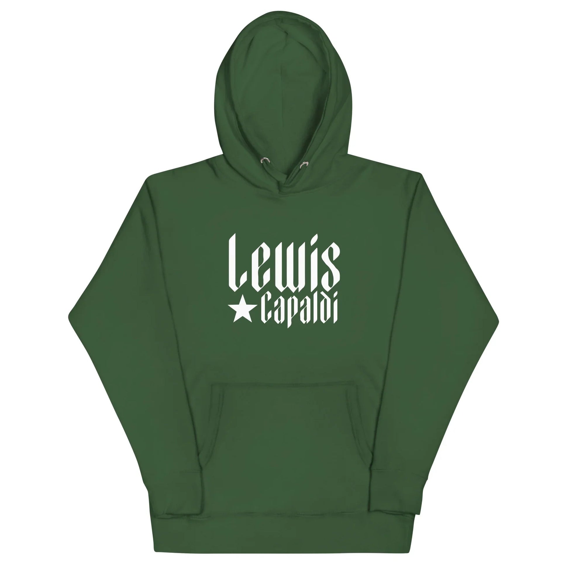 Lewis Capaldi Star Logo Hoodie - Black Cotton-Polyester Blend Unisex Fan Apparel Alcyone213k