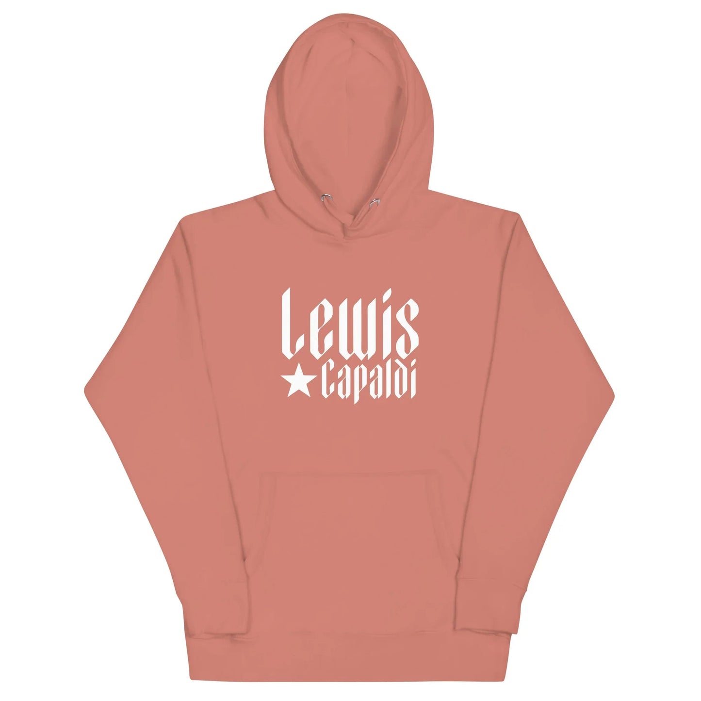 Lewis Capaldi Star Logo Hoodie - Black Cotton-Polyester Blend Unisex Fan Apparel Alcyone213k