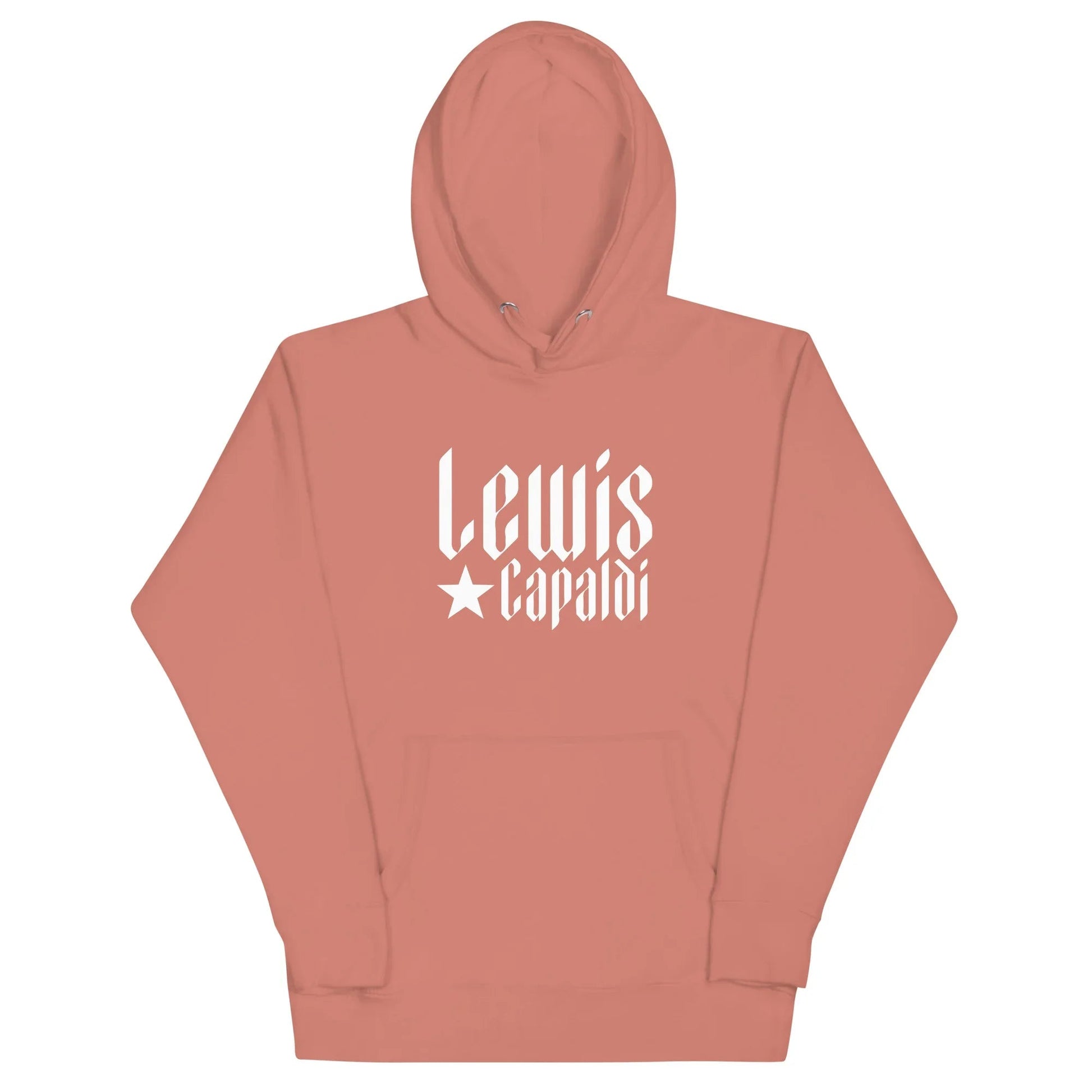 Lewis Capaldi Star Logo Hoodie - Black Cotton-Polyester Blend Unisex Fan Apparel Alcyone213k