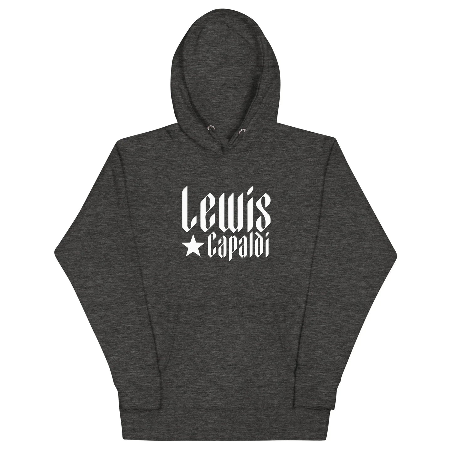 Lewis Capaldi Star Logo Hoodie - Black Cotton-Polyester Blend Unisex Fan Apparel Alcyone213k