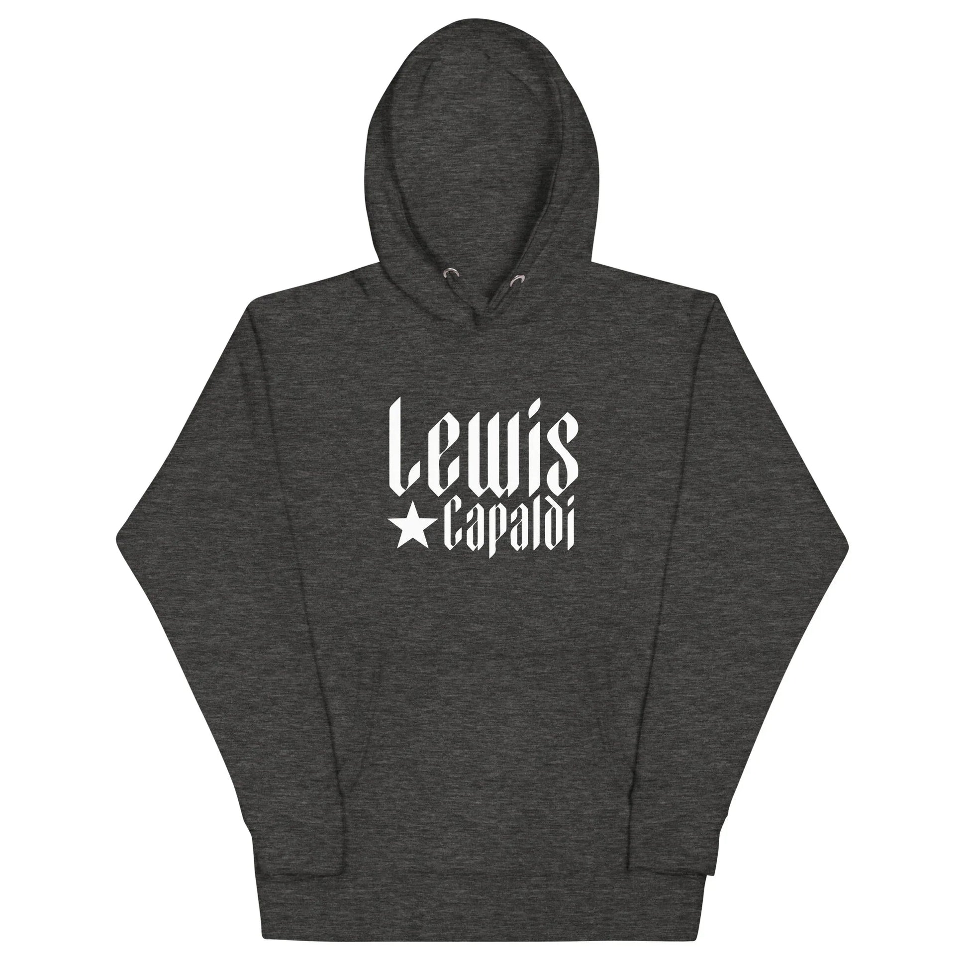 Lewis Capaldi Star Logo Hoodie - Black Cotton-Polyester Blend Unisex Fan Apparel Alcyone213k