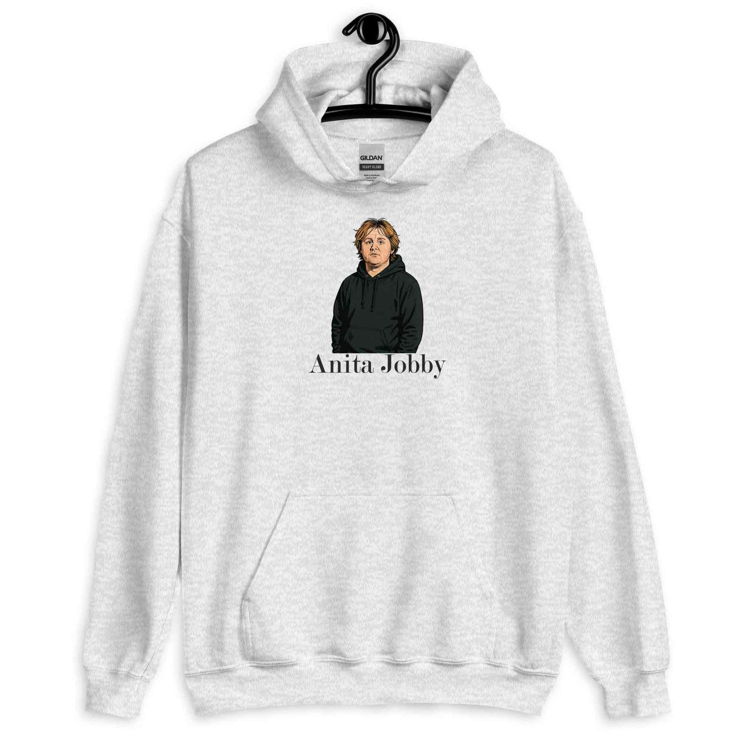 Lewis Capaldi Hoodie | Anita Jobby Graphic | Bold Red Unisex Alcyone213k
