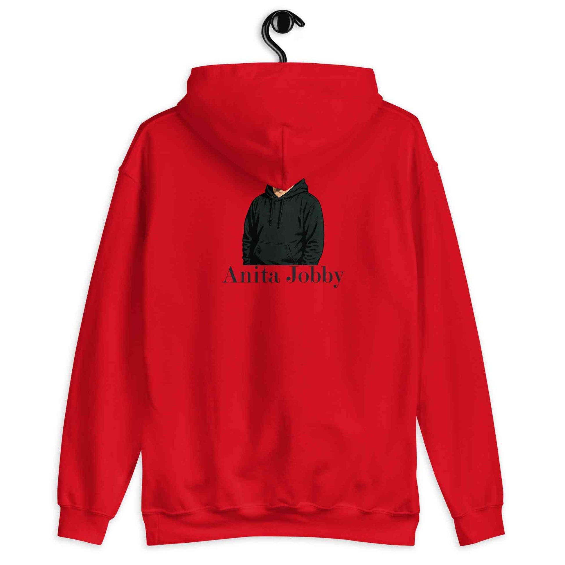 Lewis Capaldi Hoodie | Anita Jobby Graphic | Bold Red Unisex Alcyone213k