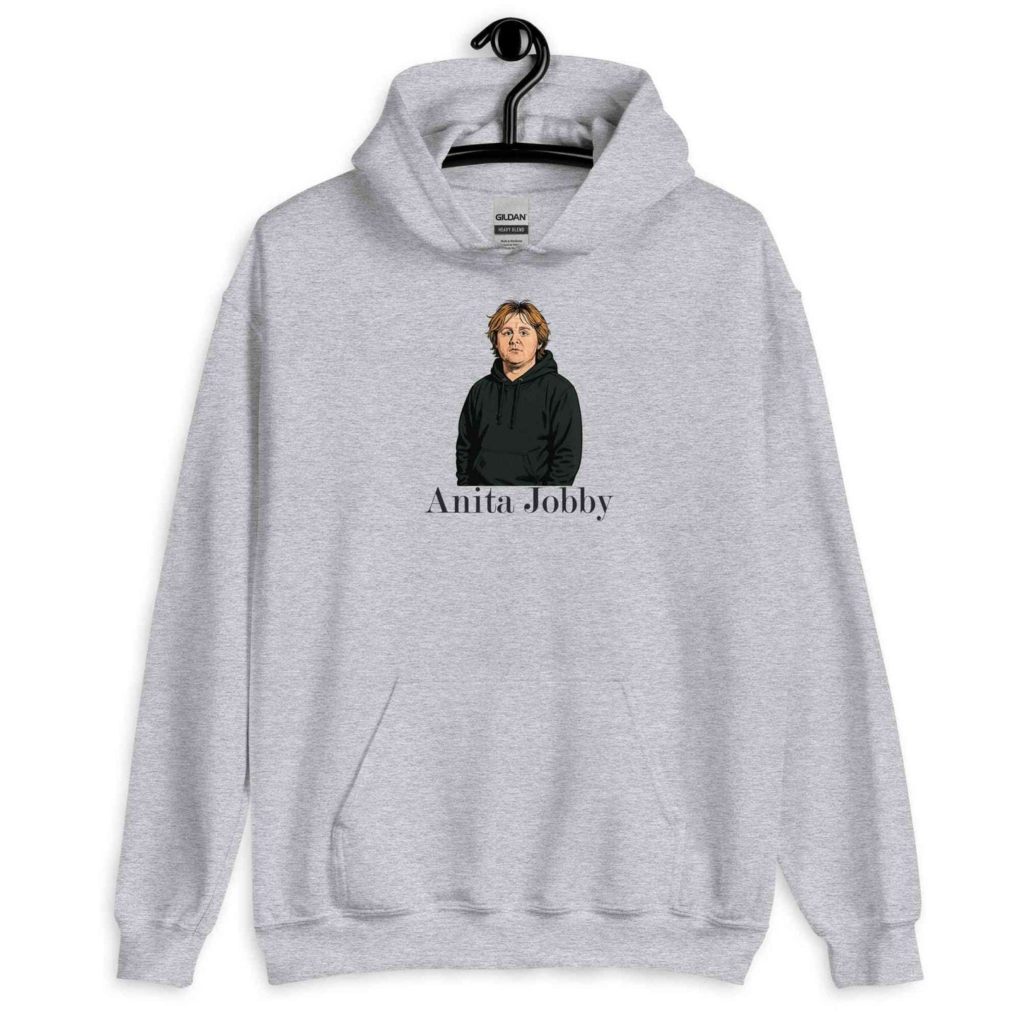 Lewis Capaldi Hoodie | Anita Jobby Graphic | Bold Red Unisex Alcyone213k