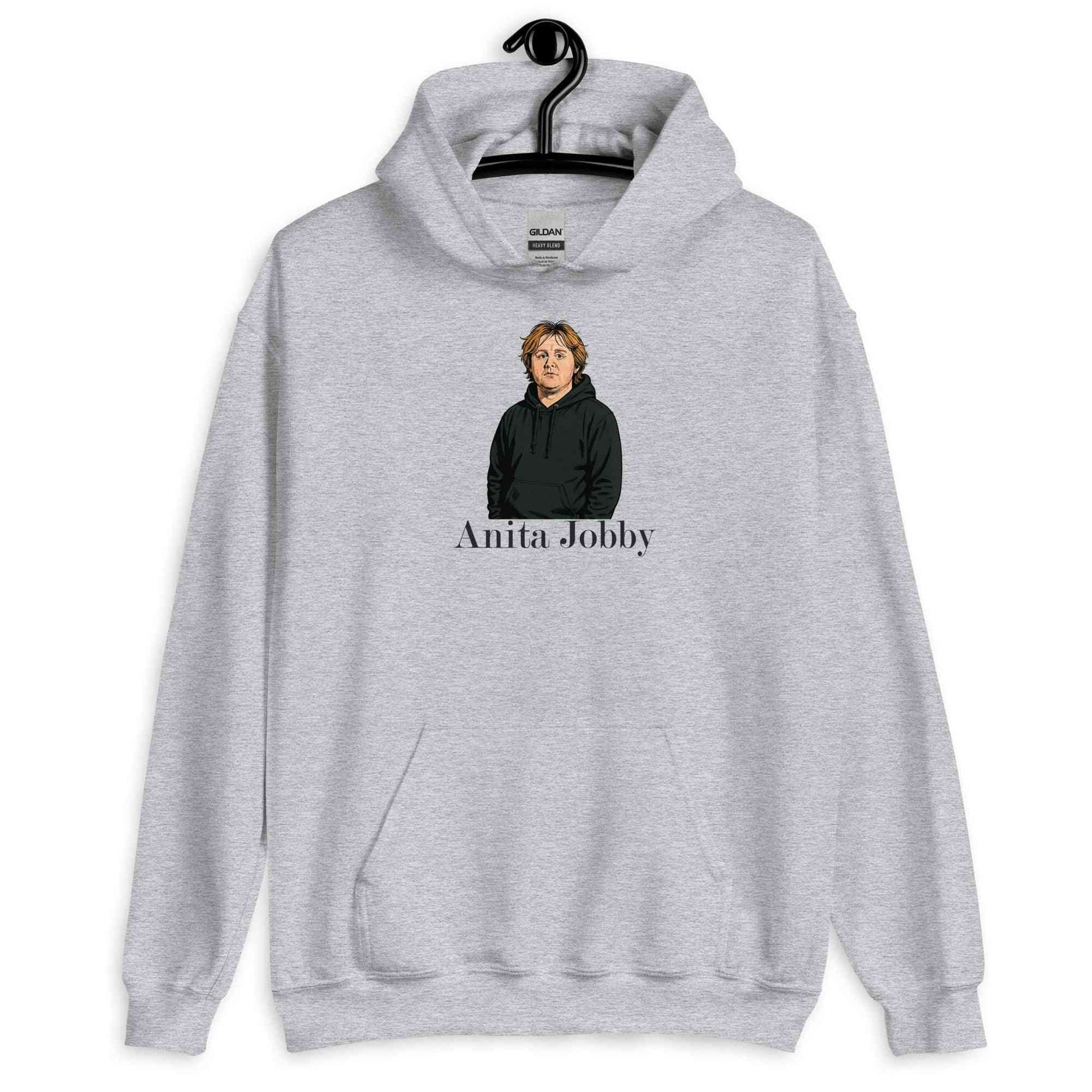 Lewis Capaldi Hoodie | Anita Jobby Graphic | Bold Red Unisex Alcyone213k