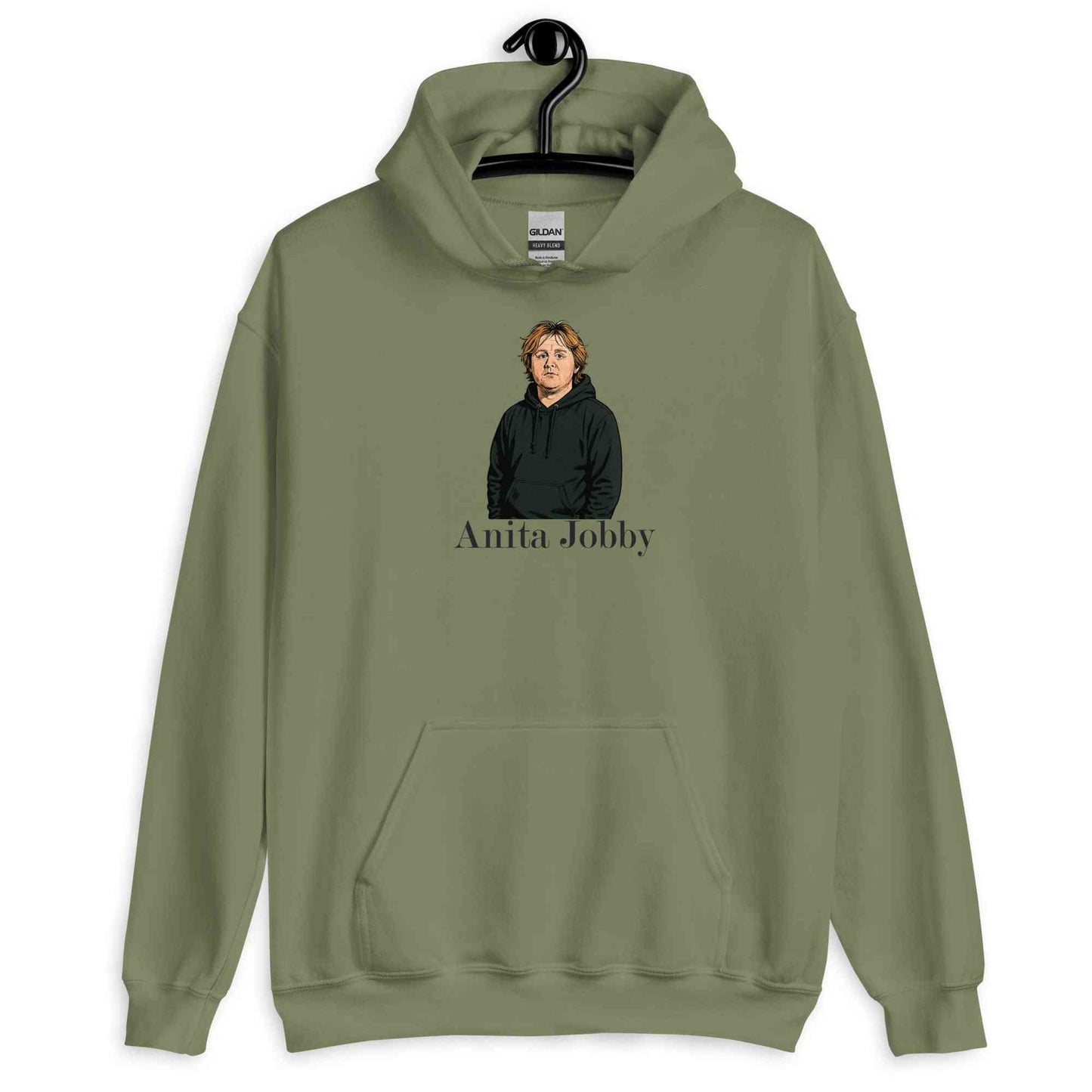 Lewis Capaldi Hoodie | Anita Jobby Graphic | Bold Red Unisex Alcyone213k
