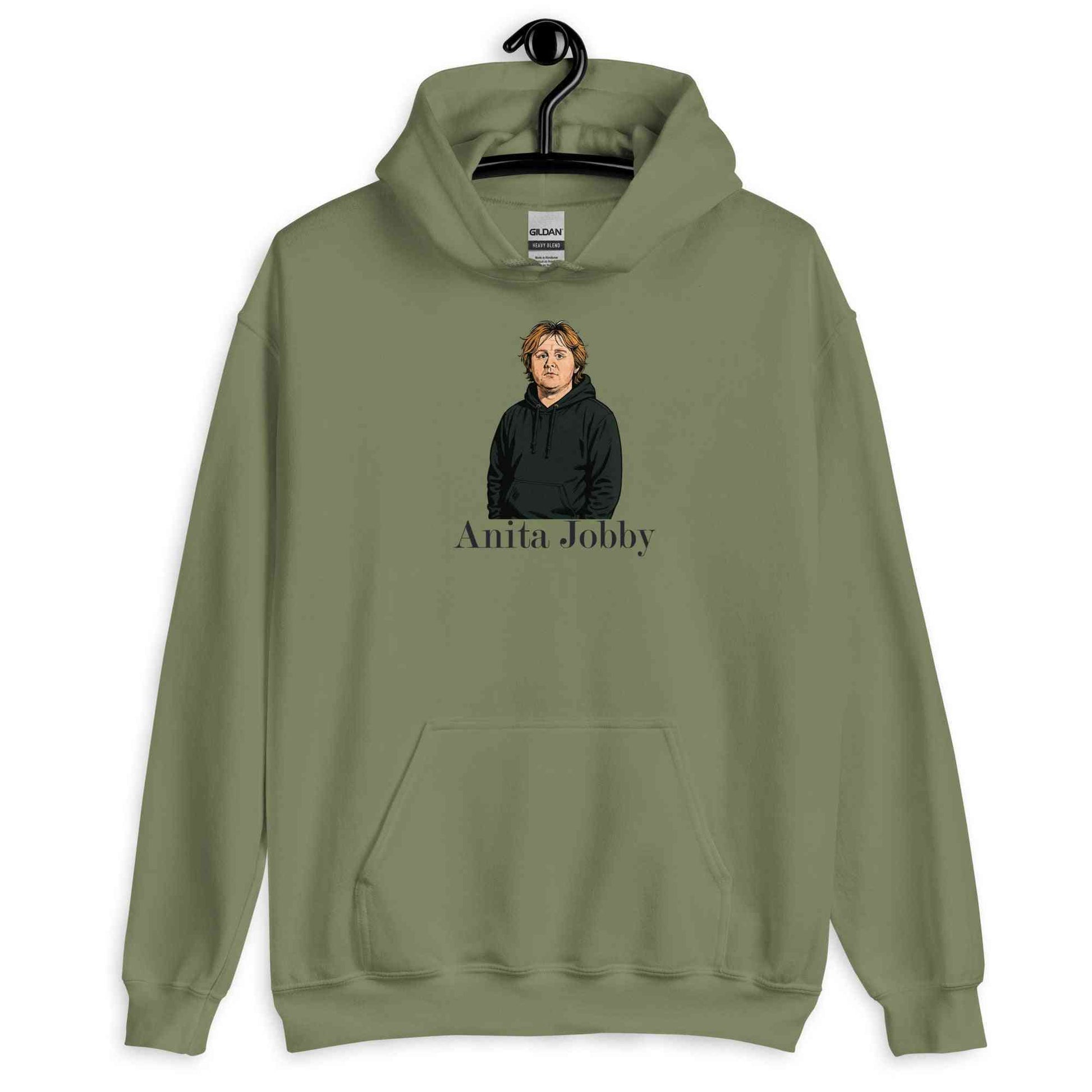 Lewis Capaldi Hoodie | Anita Jobby Graphic | Bold Red Unisex Alcyone213k