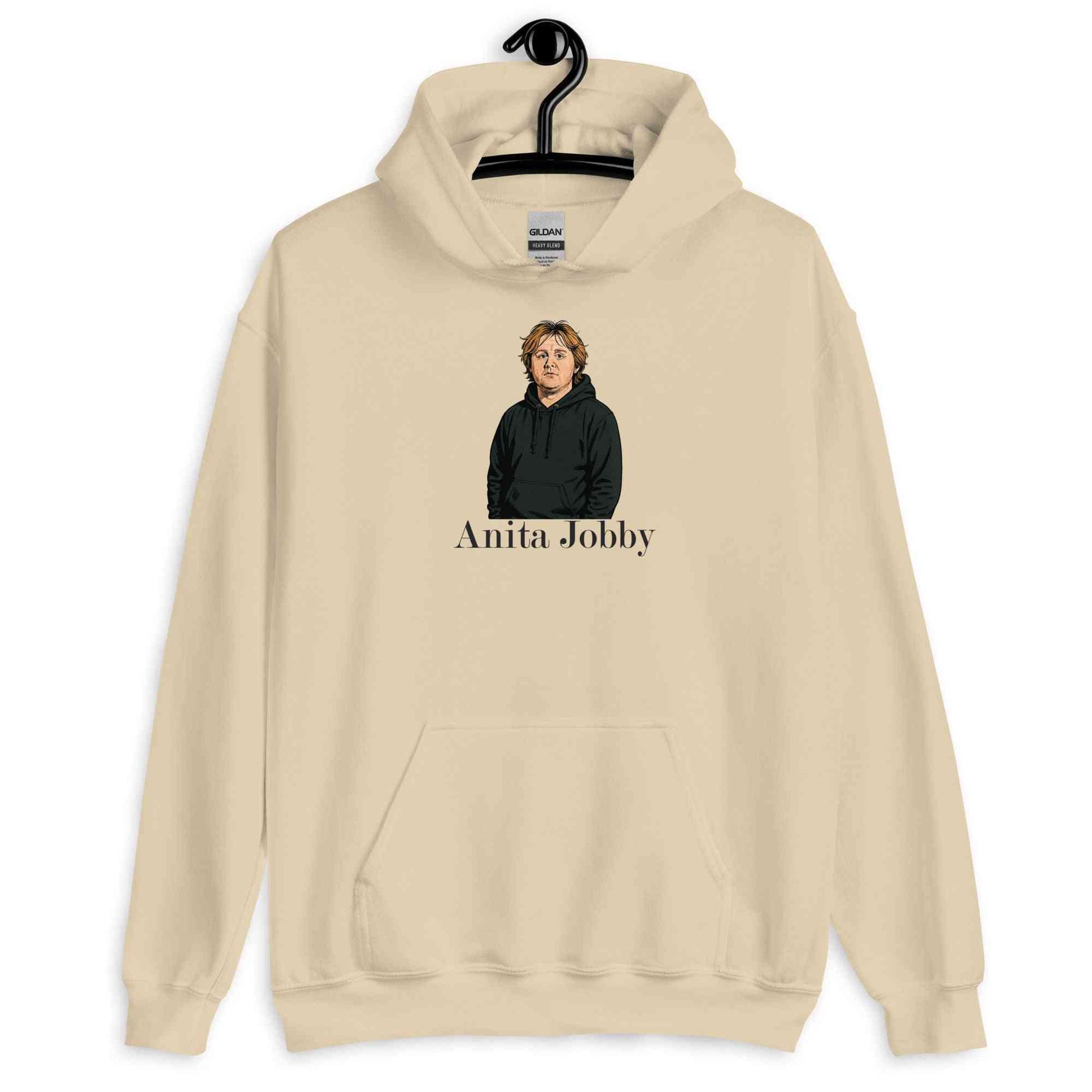 Lewis Capaldi Hoodie | Anita Jobby Graphic | Bold Red Unisex Alcyone213k