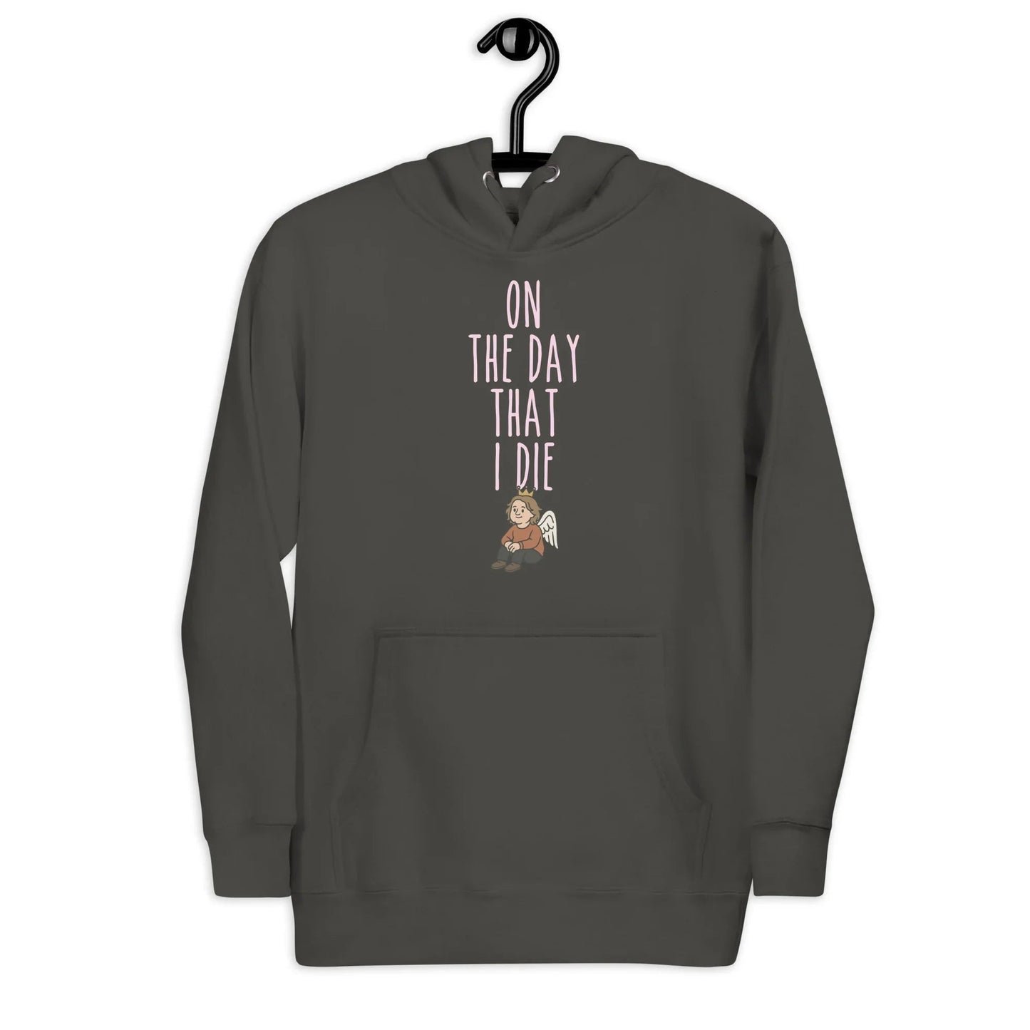 Lewis Capaldi "On The Day I Die" Lyrics Hoodie - Unisex Angel Motif Alcyone213k