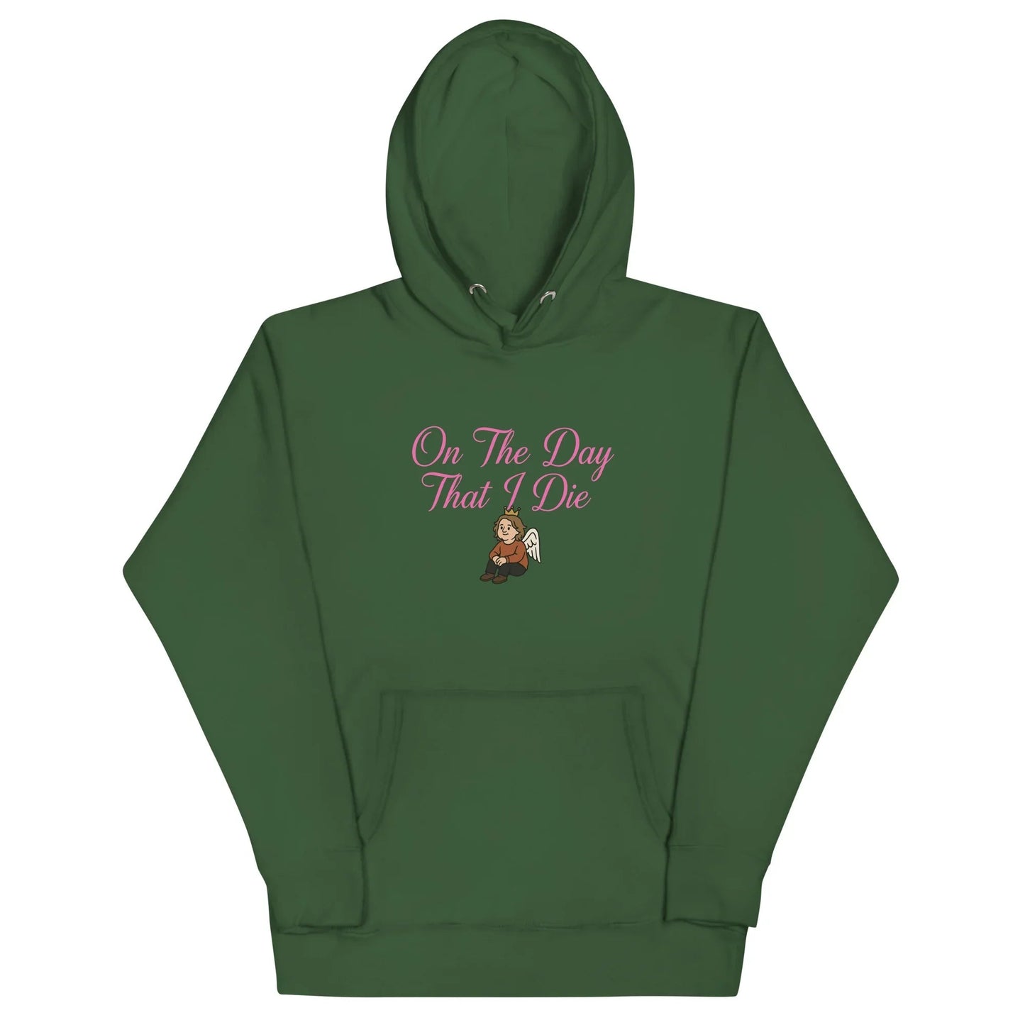 Lewis Capaldi "On The Day That I Die" Lyric Hoodie - White Unisex Cotton Blend Alcyone213k