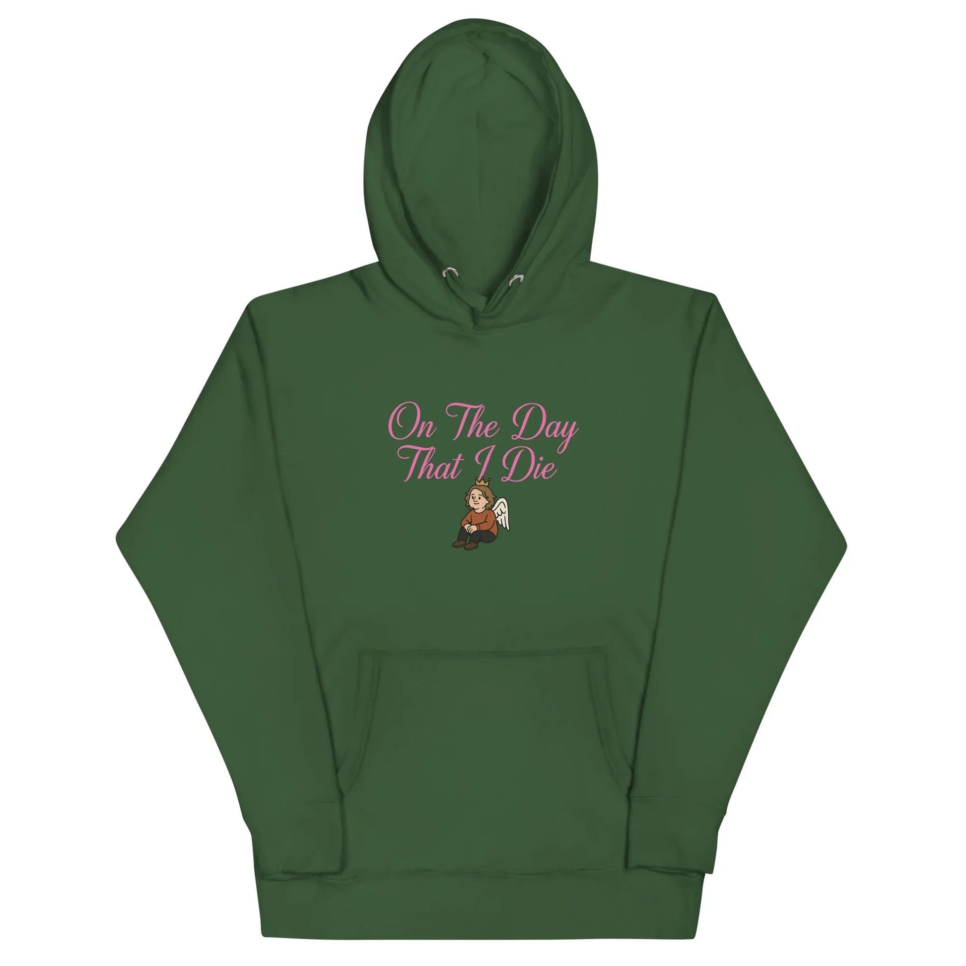 Lewis Capaldi "On The Day That I Die" Lyric Hoodie - White Unisex Cotton Blend Alcyone213k