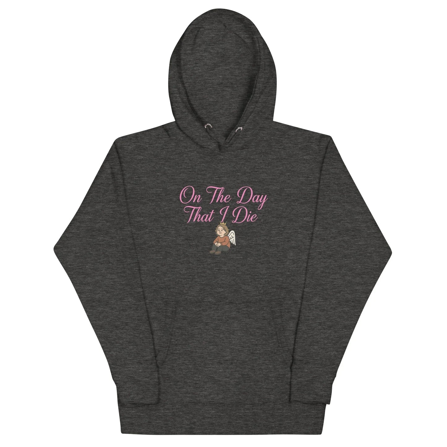 Lewis Capaldi "On The Day That I Die" Lyric Hoodie - White Unisex Cotton Blend Alcyone213k
