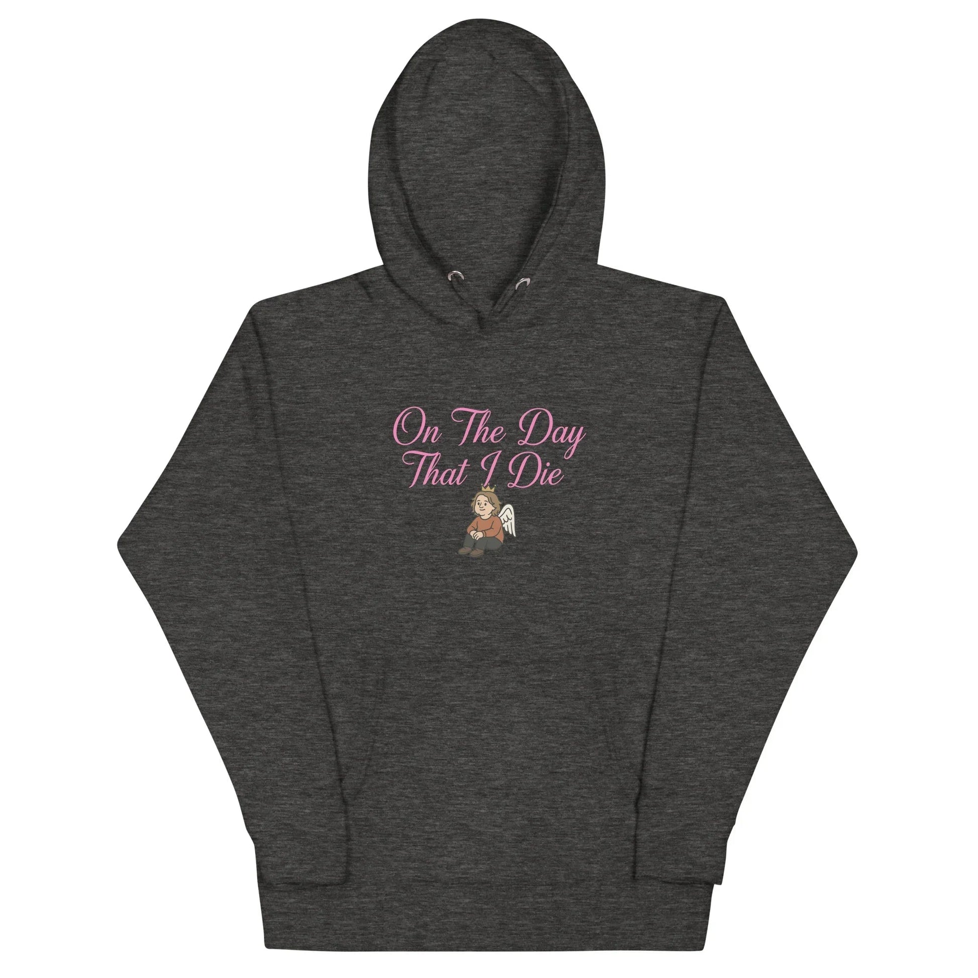 Lewis Capaldi "On The Day That I Die" Lyric Hoodie - White Unisex Cotton Blend Alcyone213k