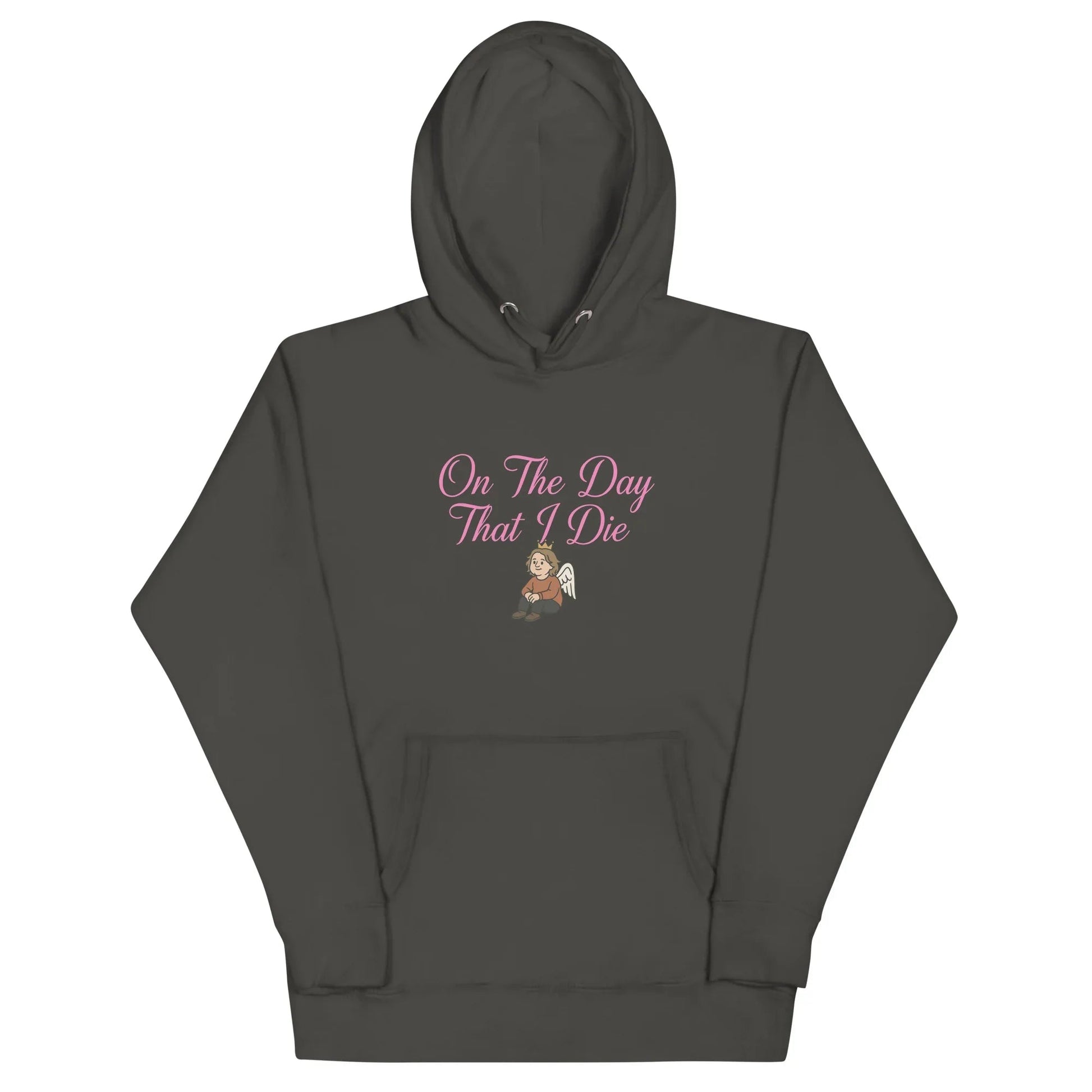 Lewis Capaldi "On The Day That I Die" Lyric Hoodie - White Unisex Cotton Blend Alcyone213k