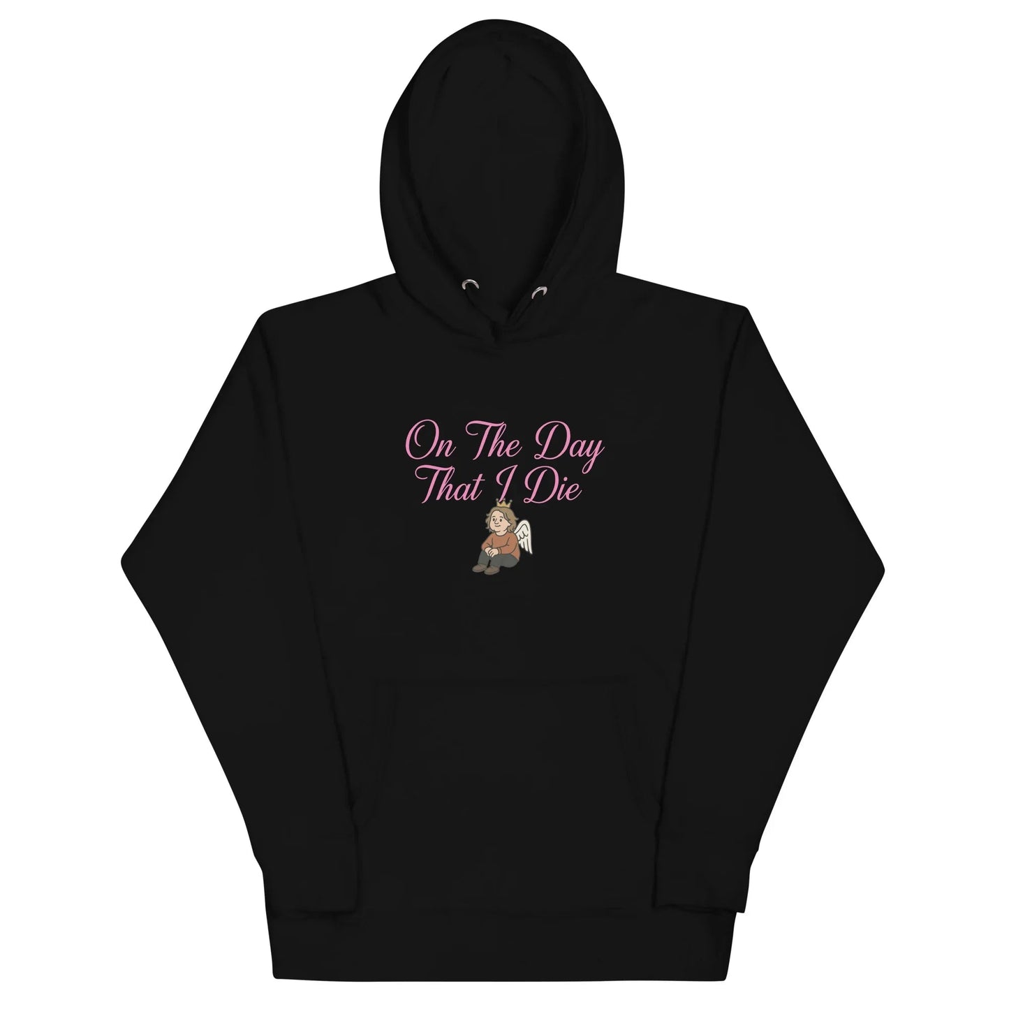 Lewis Capaldi "On The Day That I Die" Lyric Hoodie - White Unisex Cotton Blend Alcyone213k