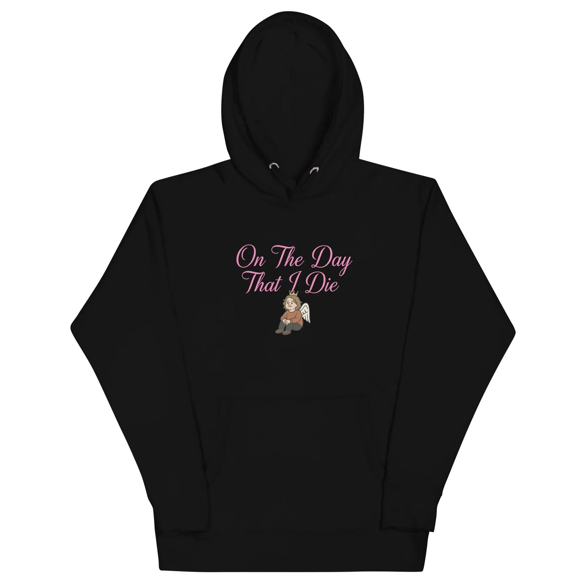 Lewis Capaldi "On The Day That I Die" Lyric Hoodie - White Unisex Cotton Blend Alcyone213k