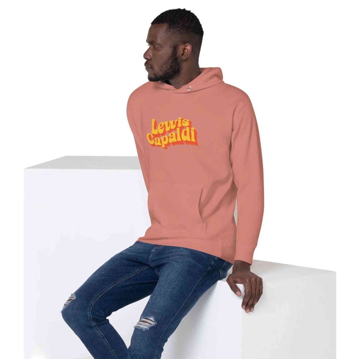 Lewis Capaldi Red Botanical Print Hoodie - Unisex Cotton-Polyester Fashion for Fans - Alcyone213k