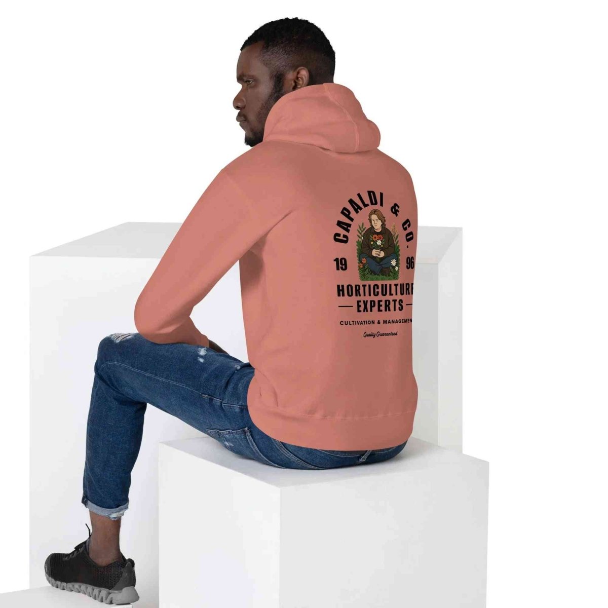 Lewis Capaldi Red Botanical Print Hoodie - Unisex Cotton-Polyester Fashion for Fans - Alcyone213k