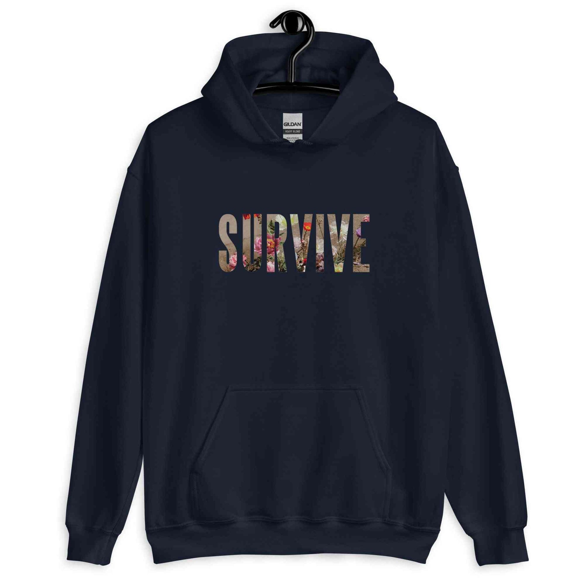 Lewis Capaldi "Survive" Lyrics Hoodie | Alcyone213k Black Unisex Alcyone213k