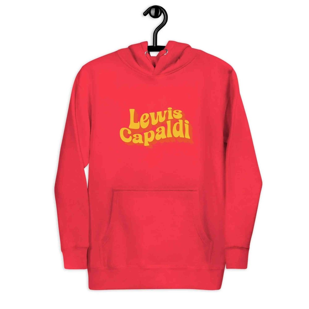 Lewis Capaldi Red Hoodie - Eco-Friendly Unisex Apparel for Passionate Fans - Alcyone213k