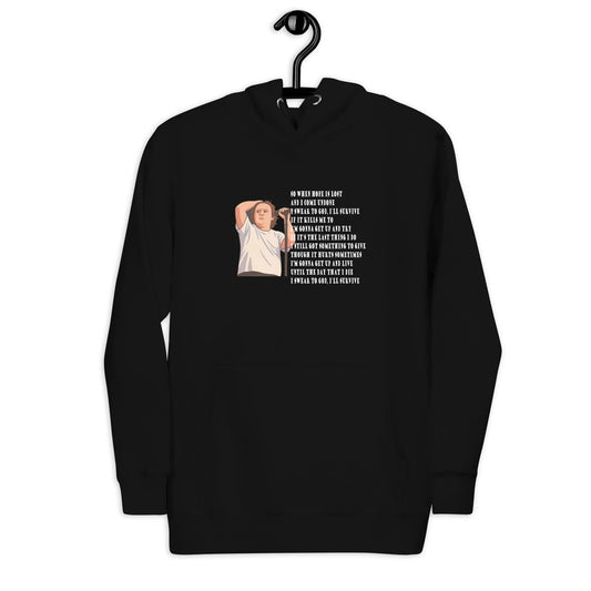 Lewis Capaldi "Survive" Lyrics Hoodie - Sustainable Unisex Sweatshirt Alcyone213k