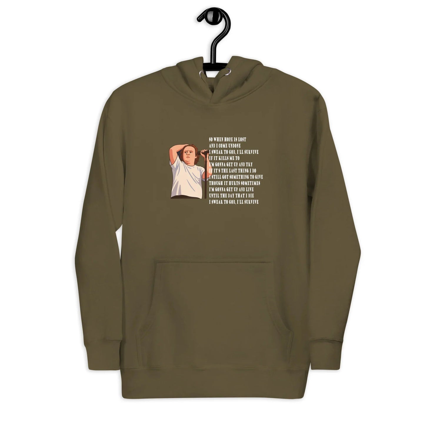 Lewis Capaldi "Survive" Lyrics Hoodie - Sustainable Unisex Sweatshirt Alcyone213k