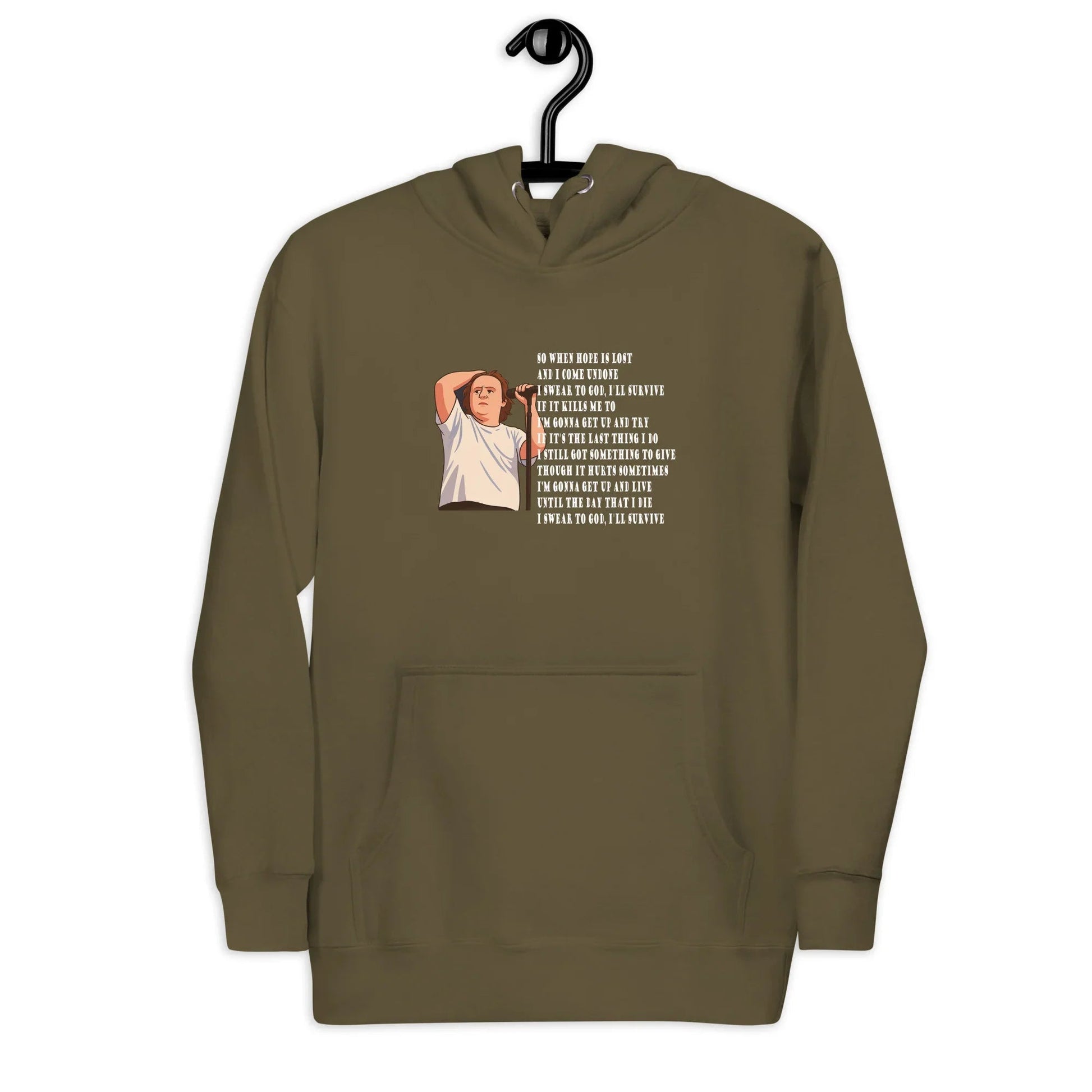 Lewis Capaldi "Survive" Lyrics Hoodie - Sustainable Unisex Sweatshirt Alcyone213k
