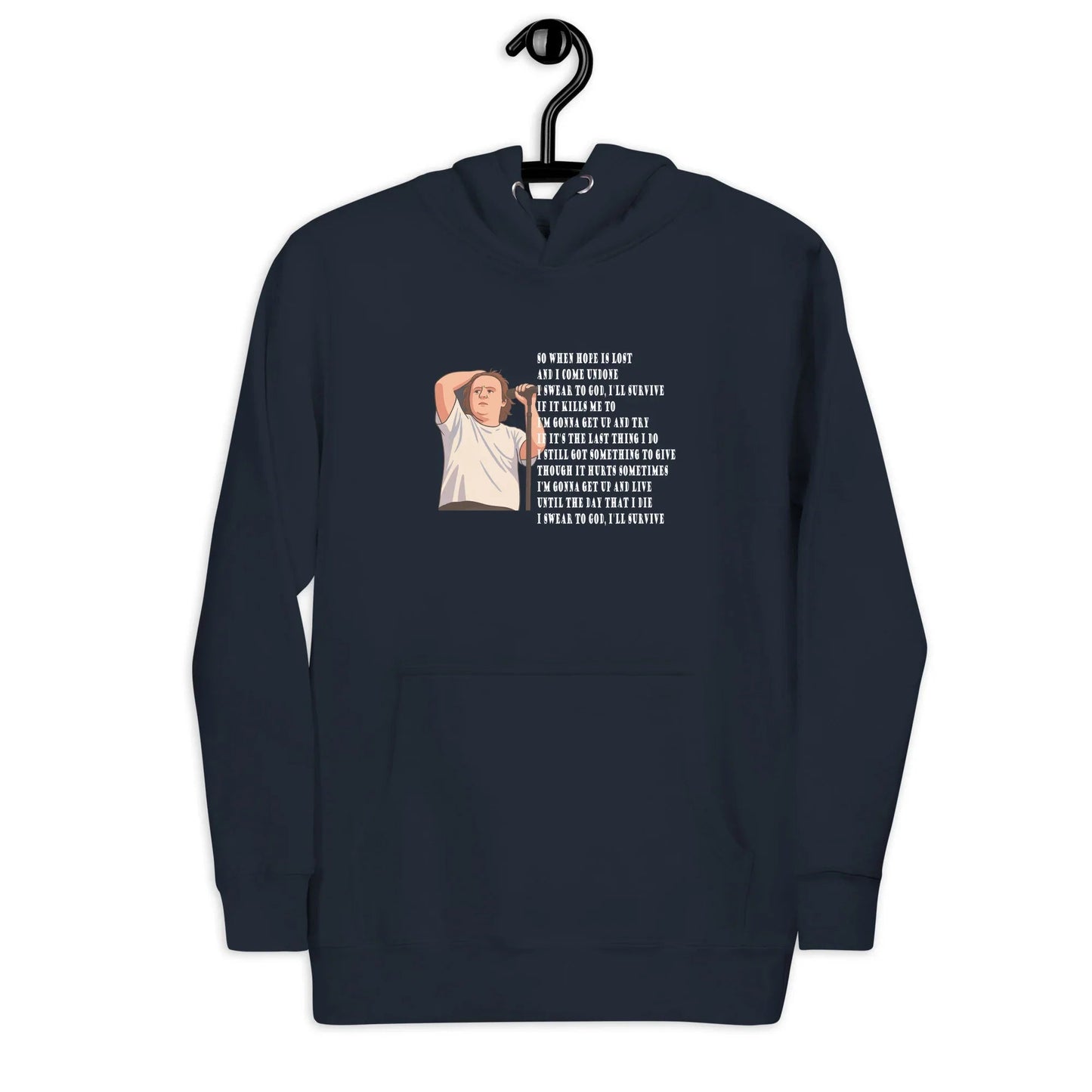 Lewis Capaldi "Survive" Lyrics Hoodie - Sustainable Unisex Sweatshirt Alcyone213k