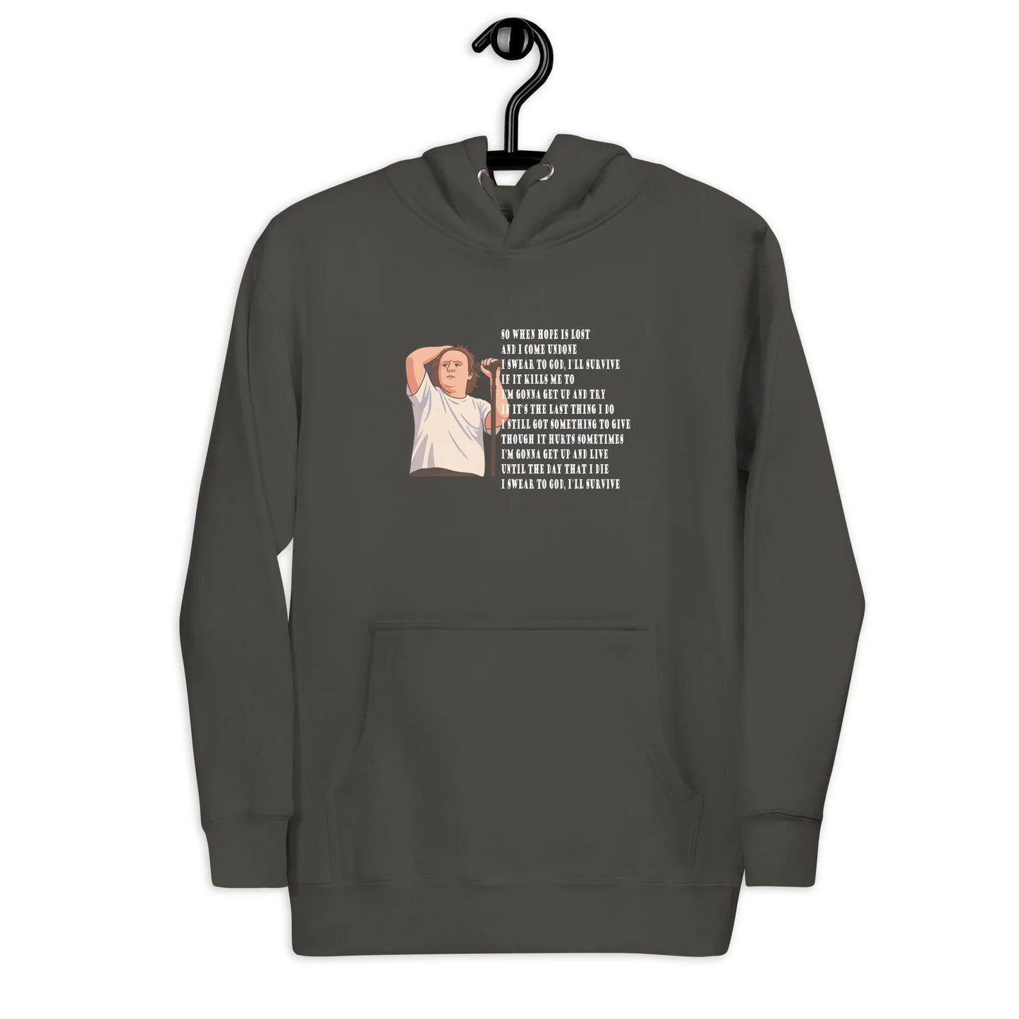 Lewis Capaldi "Survive" Lyrics Hoodie - Sustainable Unisex Sweatshirt Alcyone213k