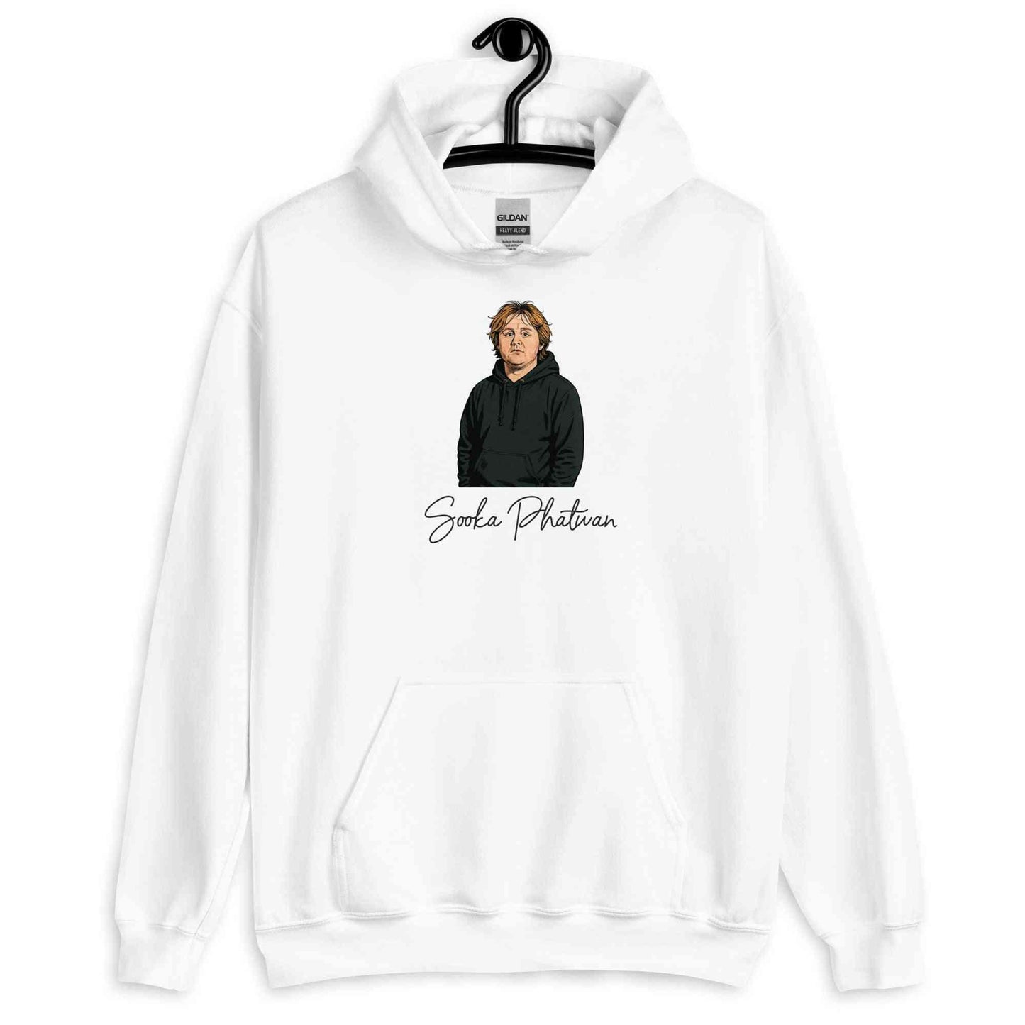 Lewis Capaldi Hoodie - Red Sustainable Unisex Music Fan Apparel by Alcyone213k - Alcyone213k