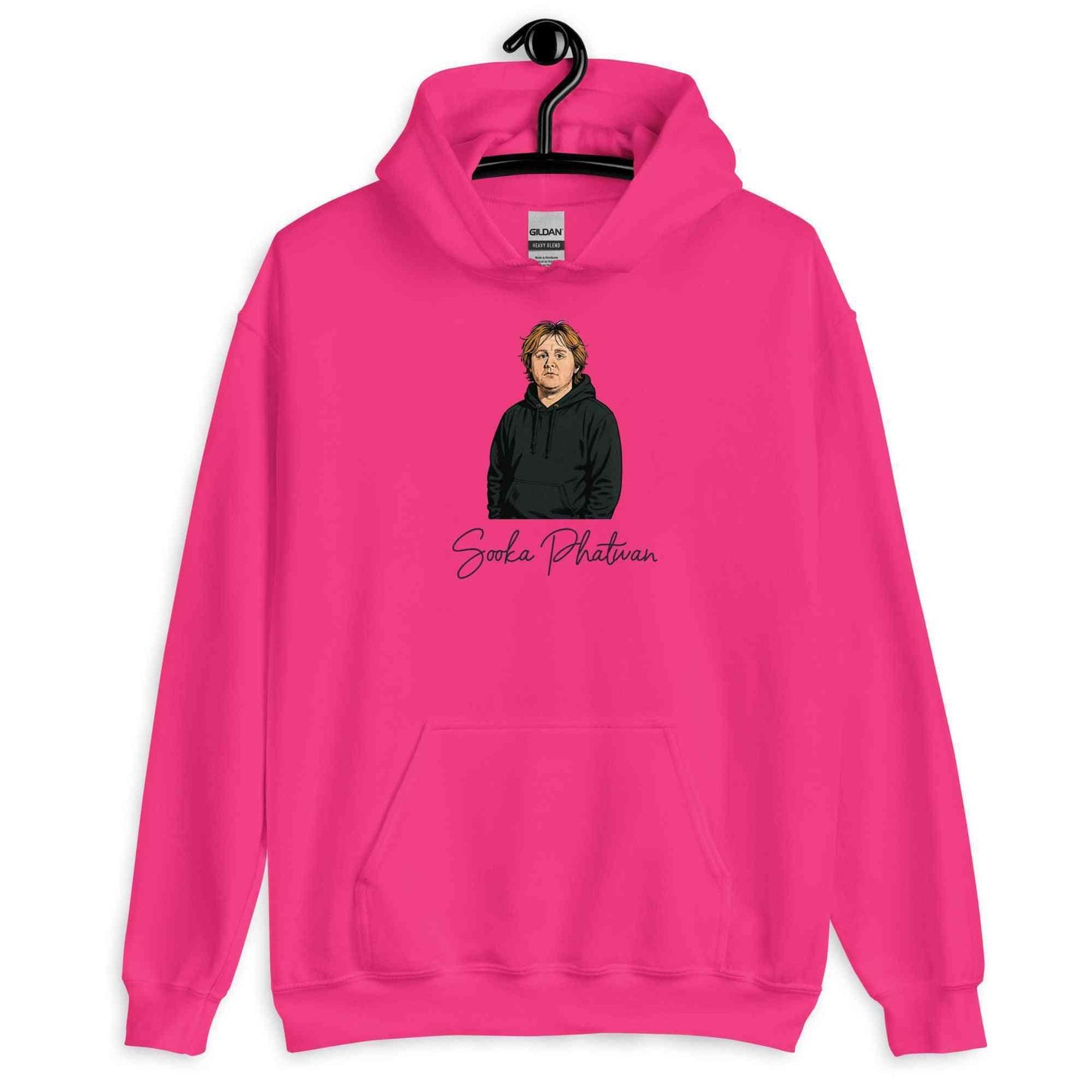 Lewis Capaldi Hoodie - Red Sustainable Unisex Music Fan Apparel by Alcyone213k - Alcyone213k