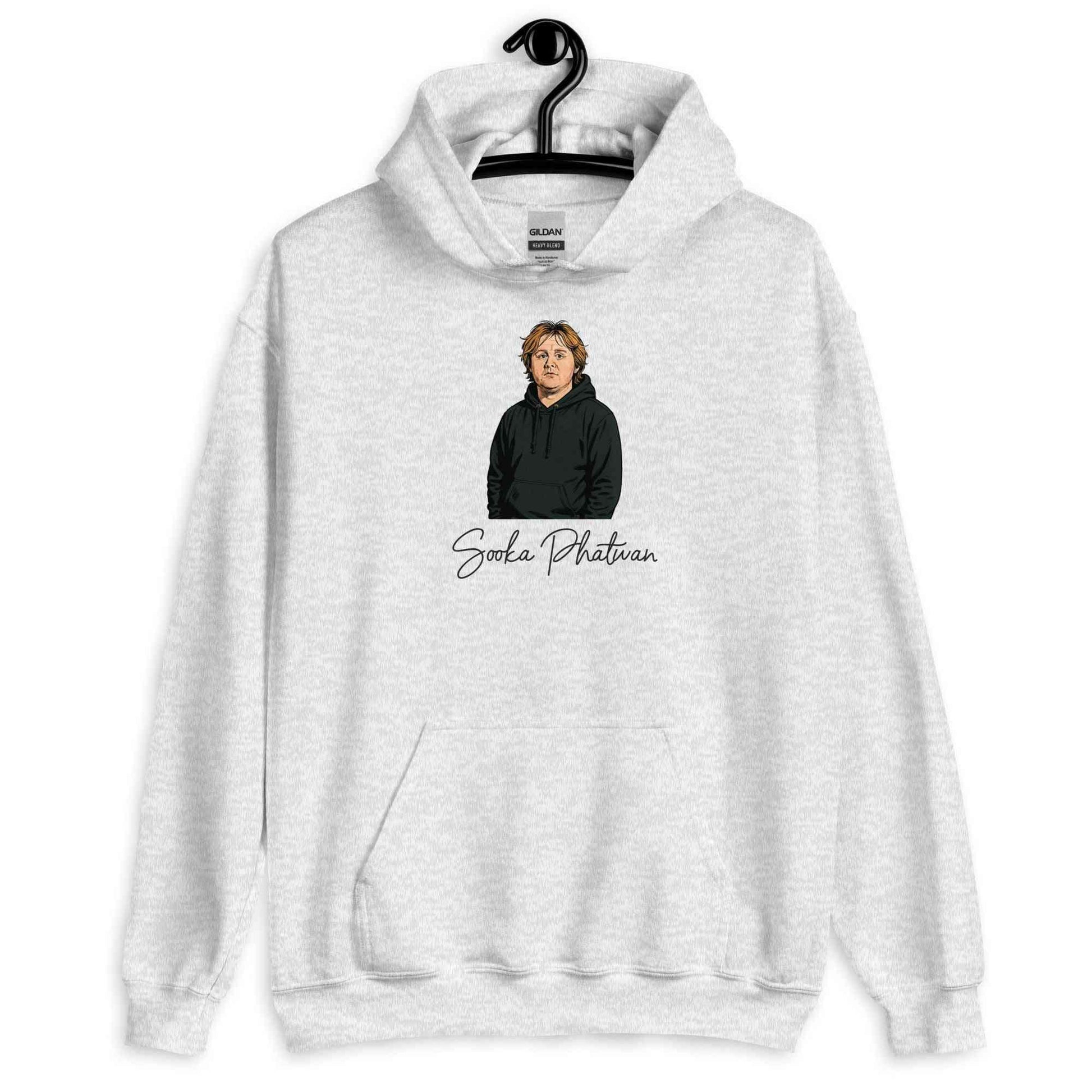 Lewis Capaldi Hoodie - Red Sustainable Unisex Music Fan Apparel by Alcyone213k - Alcyone213k