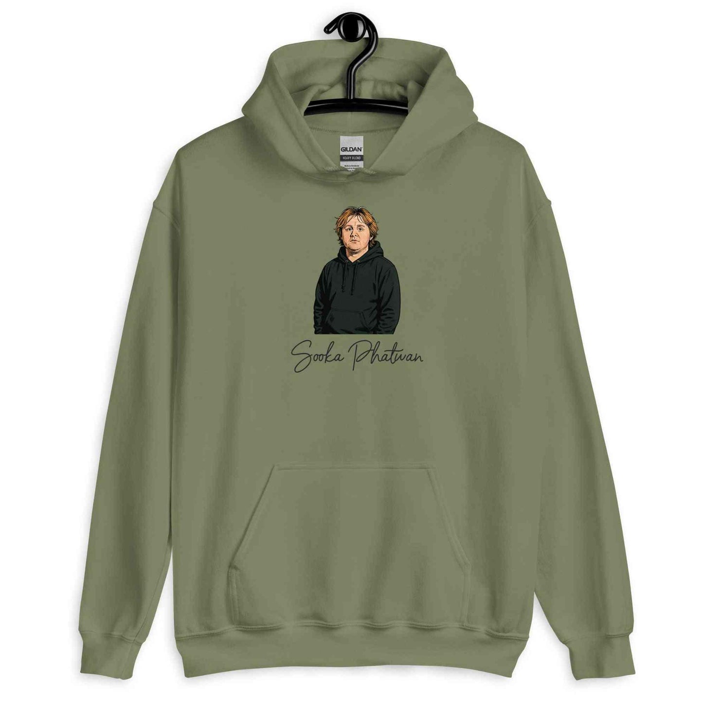 Lewis Capaldi Hoodie - Red Sustainable Unisex Music Fan Apparel by Alcyone213k - Alcyone213k