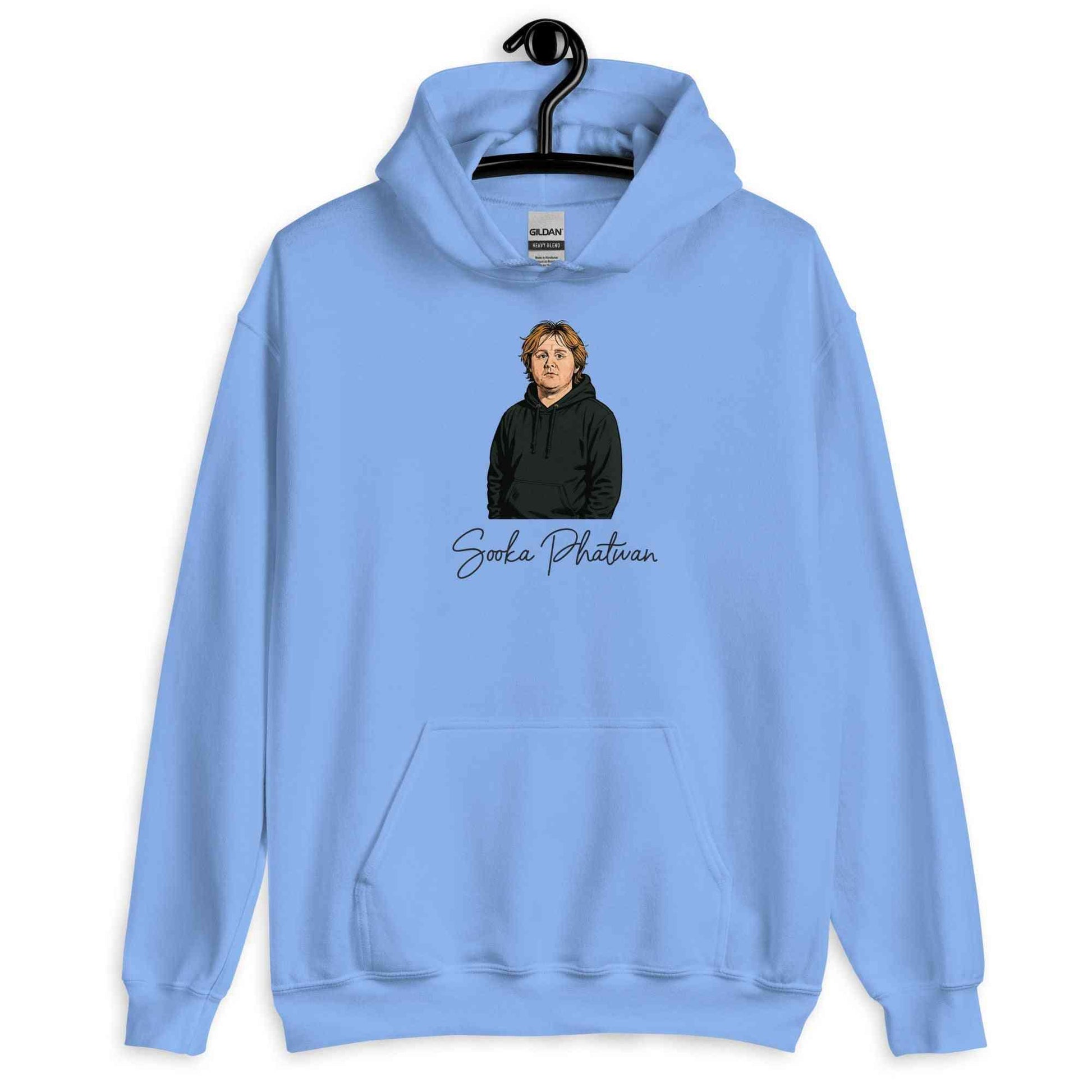 Lewis Capaldi Hoodie - Red Sustainable Unisex Music Fan Apparel by Alcyone213k - Alcyone213k