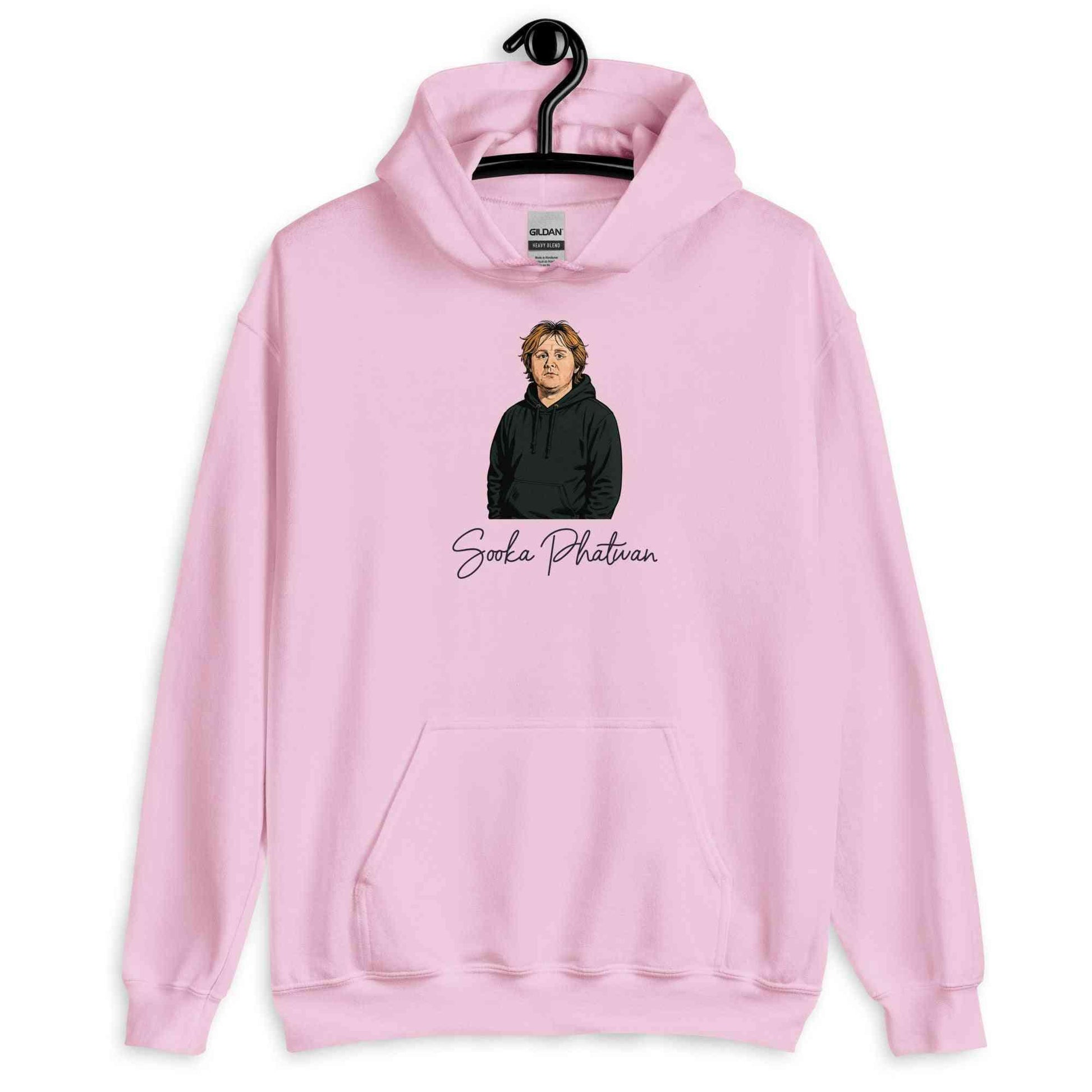 Lewis Capaldi Hoodie - Red Sustainable Unisex Music Fan Apparel by Alcyone213k - Alcyone213k