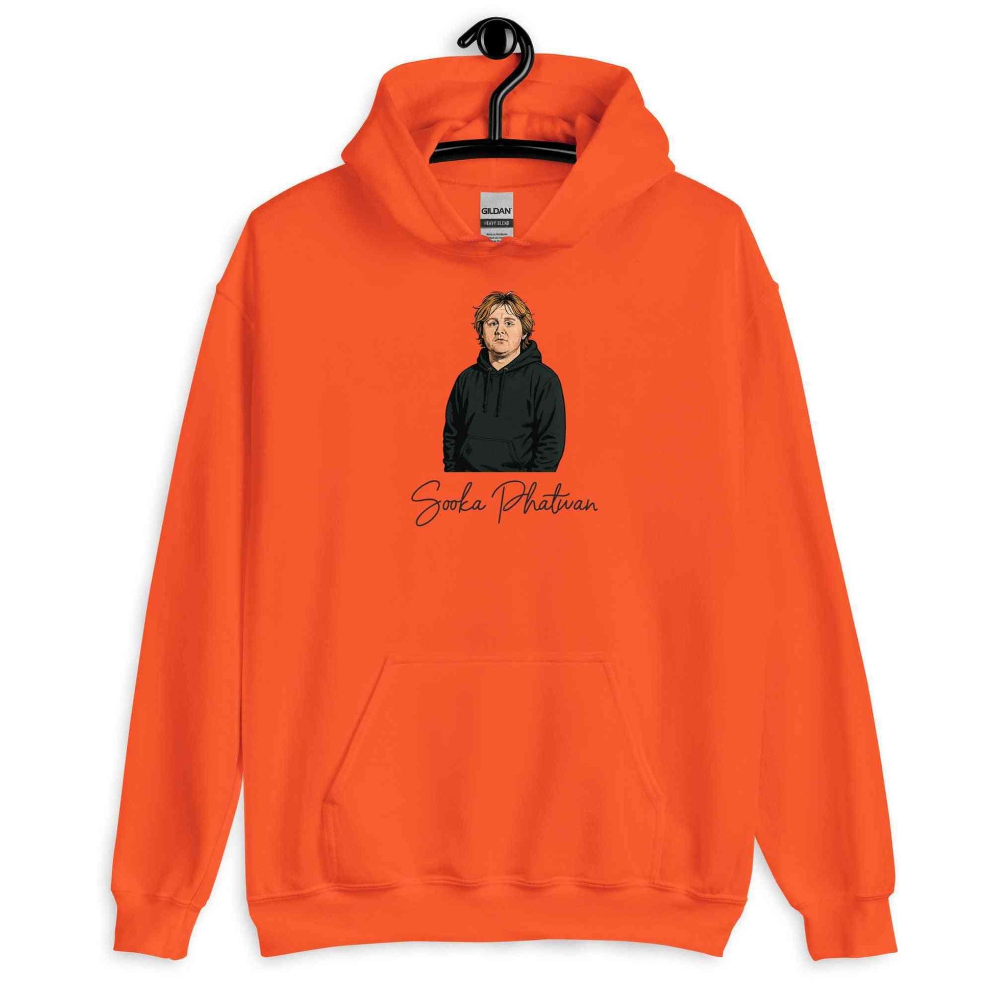 Lewis Capaldi Hoodie - Red Sustainable Unisex Music Fan Apparel by Alcyone213k - Alcyone213k