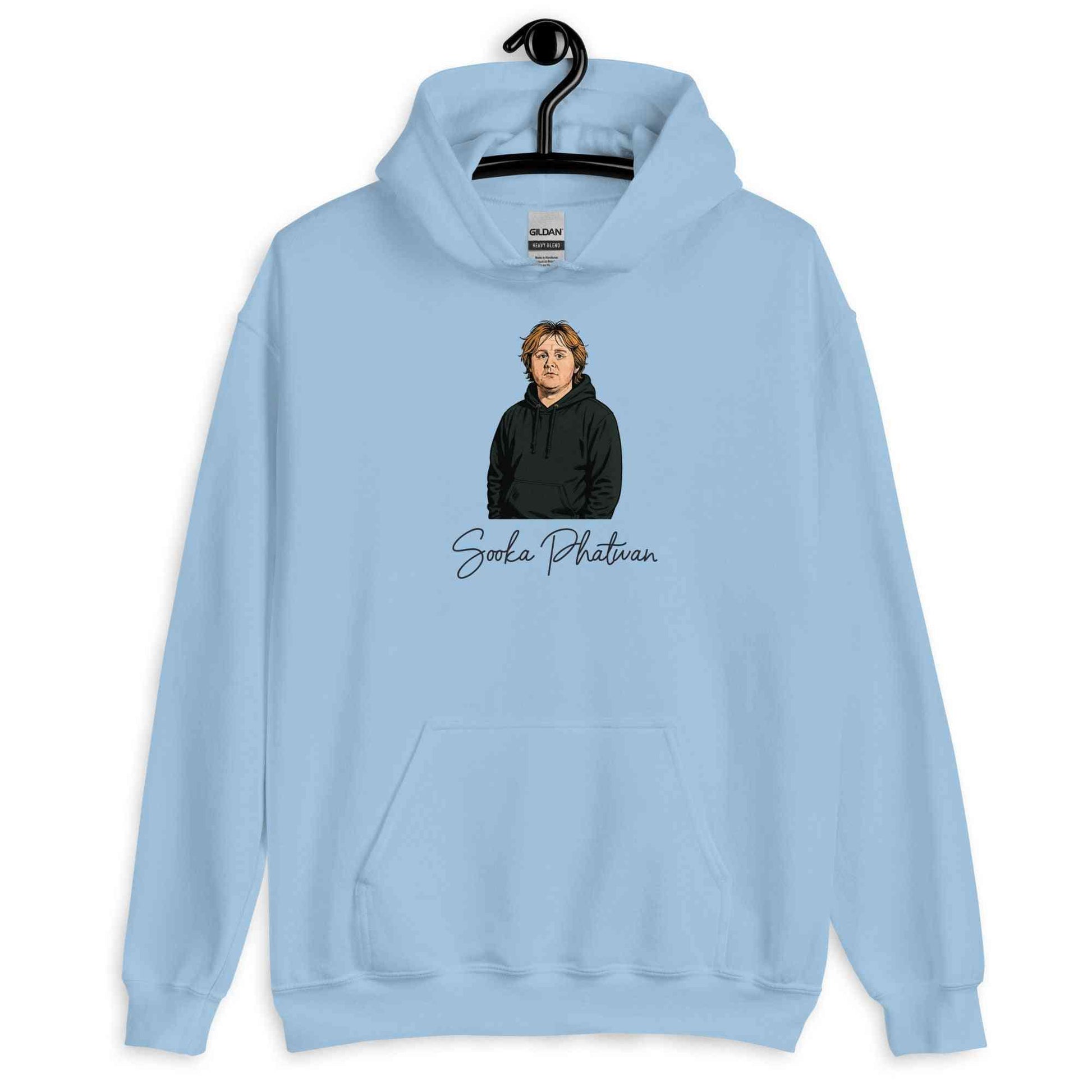 Lewis Capaldi Hoodie - Red Sustainable Unisex Music Fan Apparel by Alcyone213k - Alcyone213k