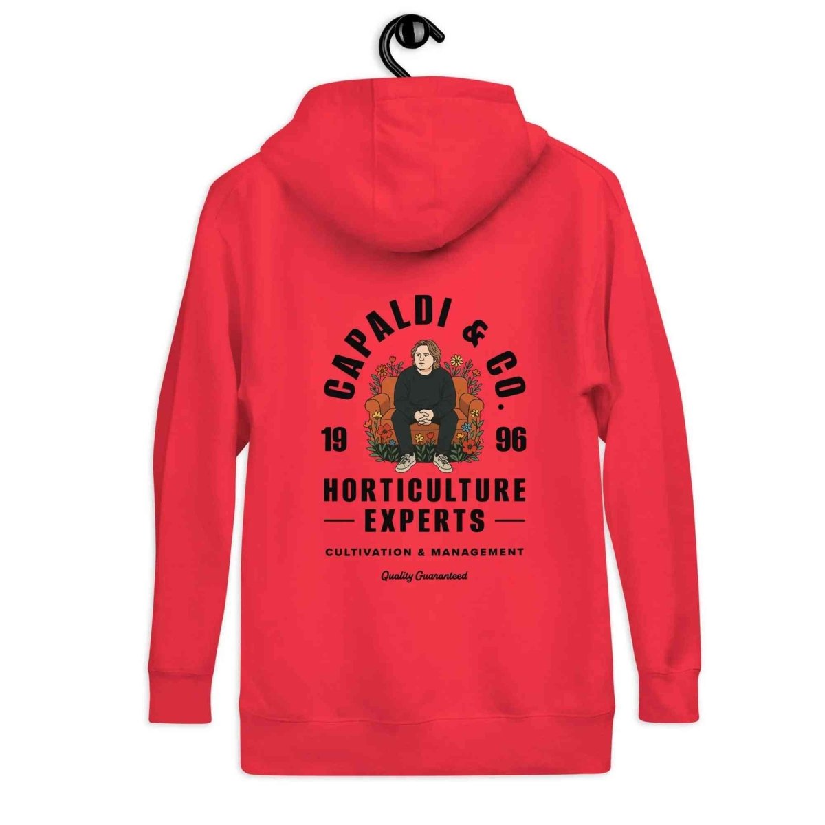 Sustainable Red Lewis Capaldi Hoodie | Unisex Fleece Apparel for True Fans - Alcyone213k