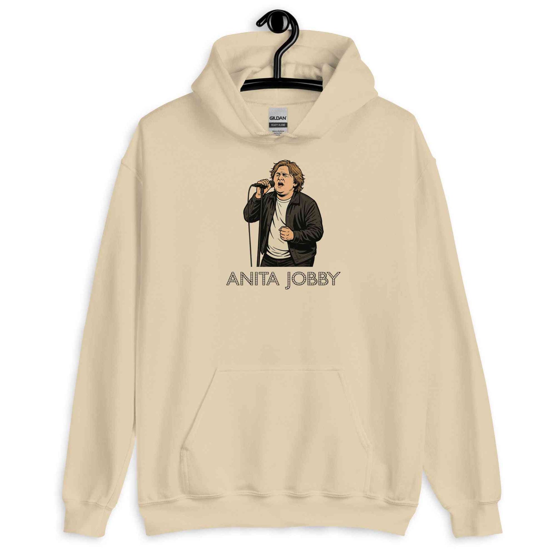 Lewis Capaldi Anita Jobby Graphic Hoodie - Unisex Eco-Friendly Cotton Blend Alcyone213k