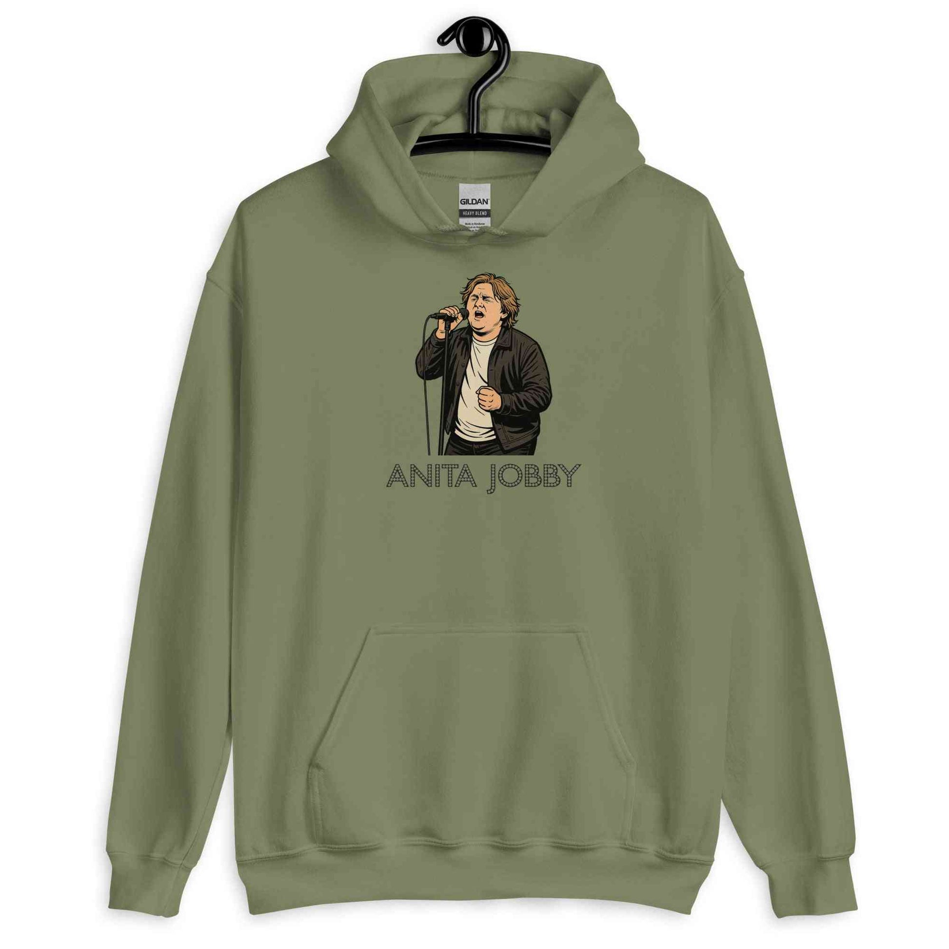 Lewis Capaldi Anita Jobby Graphic Hoodie - Unisex Eco-Friendly Cotton Blend Alcyone213k