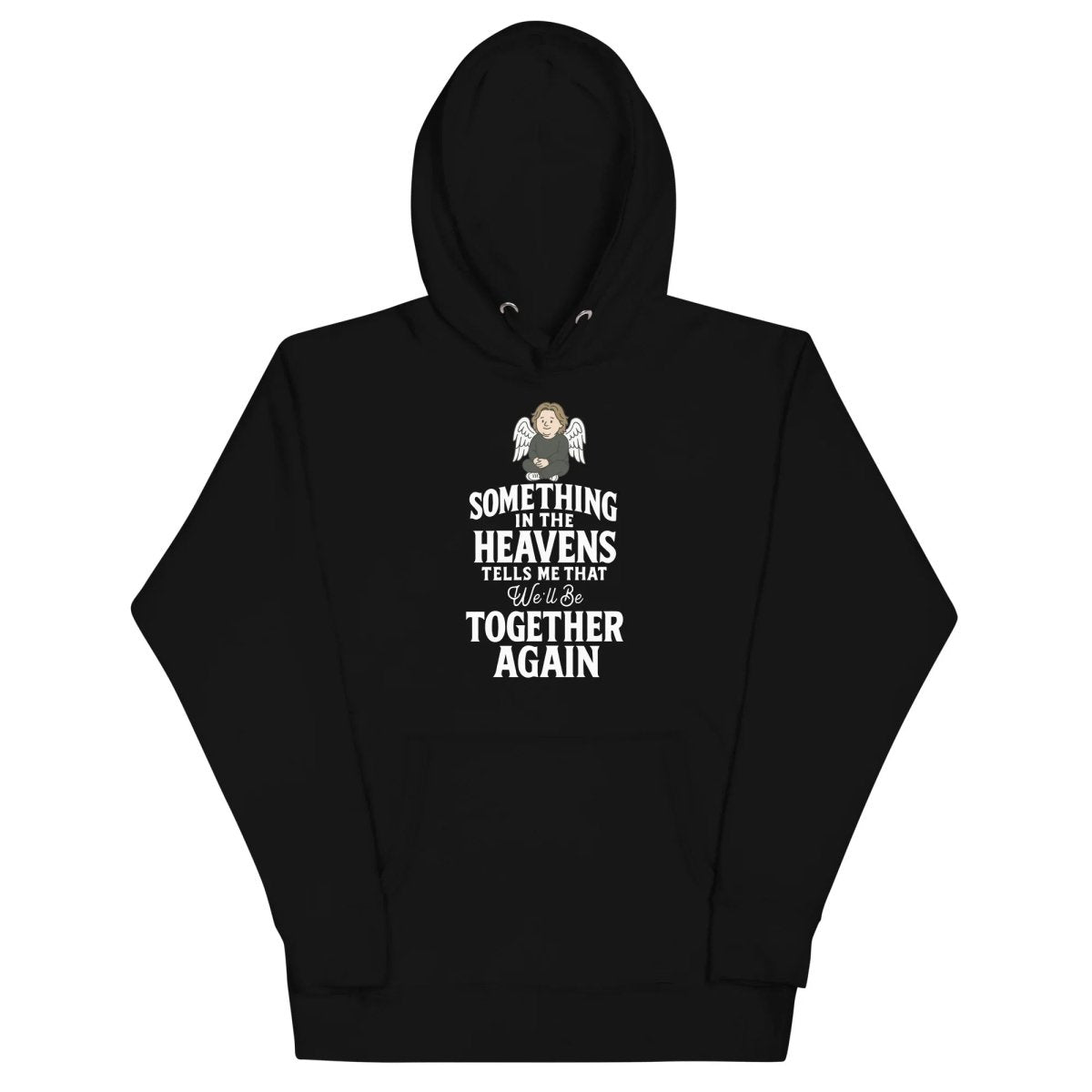 Lewis Capaldi "Something In The Heavens" Lyric Hoodie - Black Unisex Cotton-Poly Blend Alcyone213k