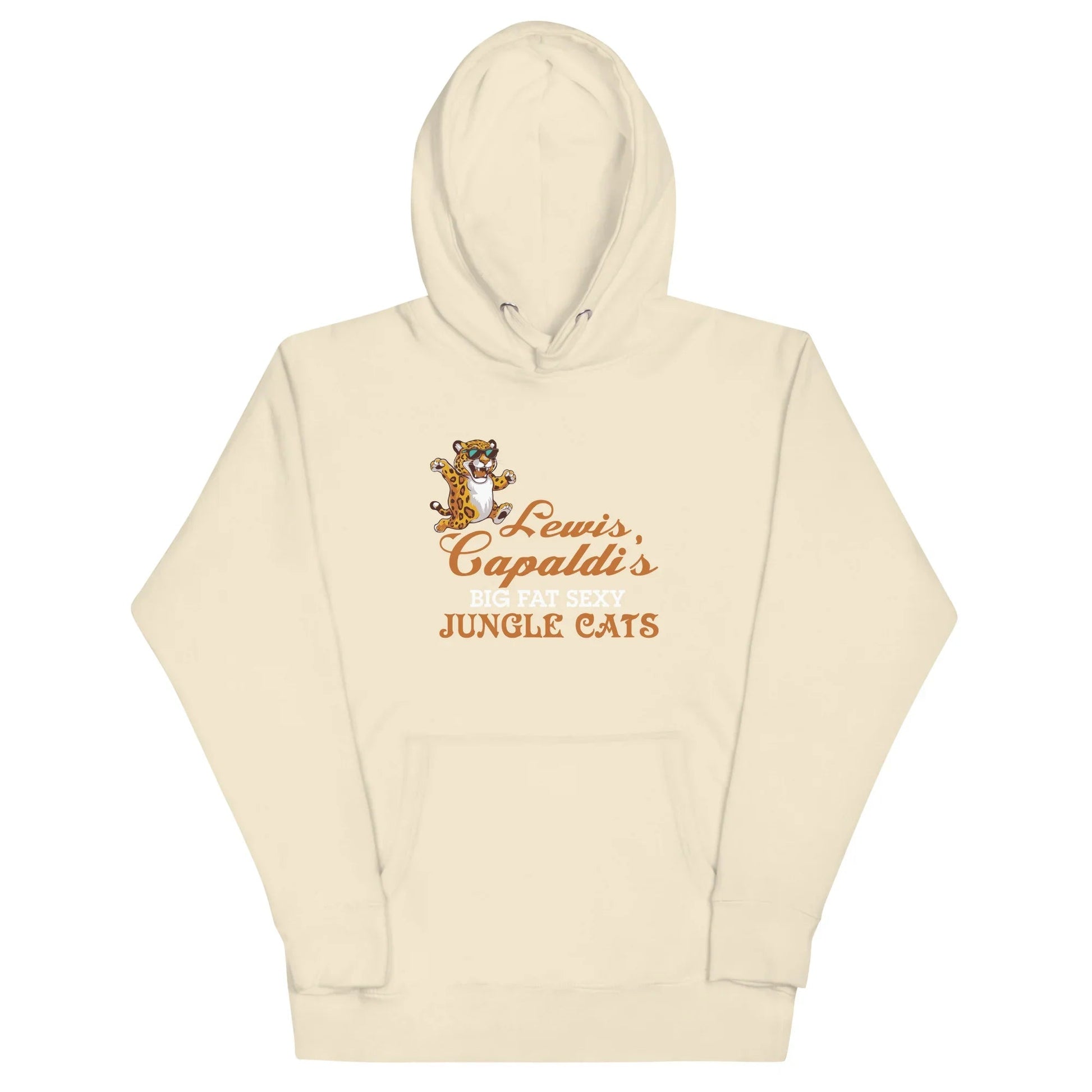 Lewis Capaldi "Big Fat Sexy Jungle Cats" Graphic Hoodie – Unisex Sustainable Cotton Alcyone213k