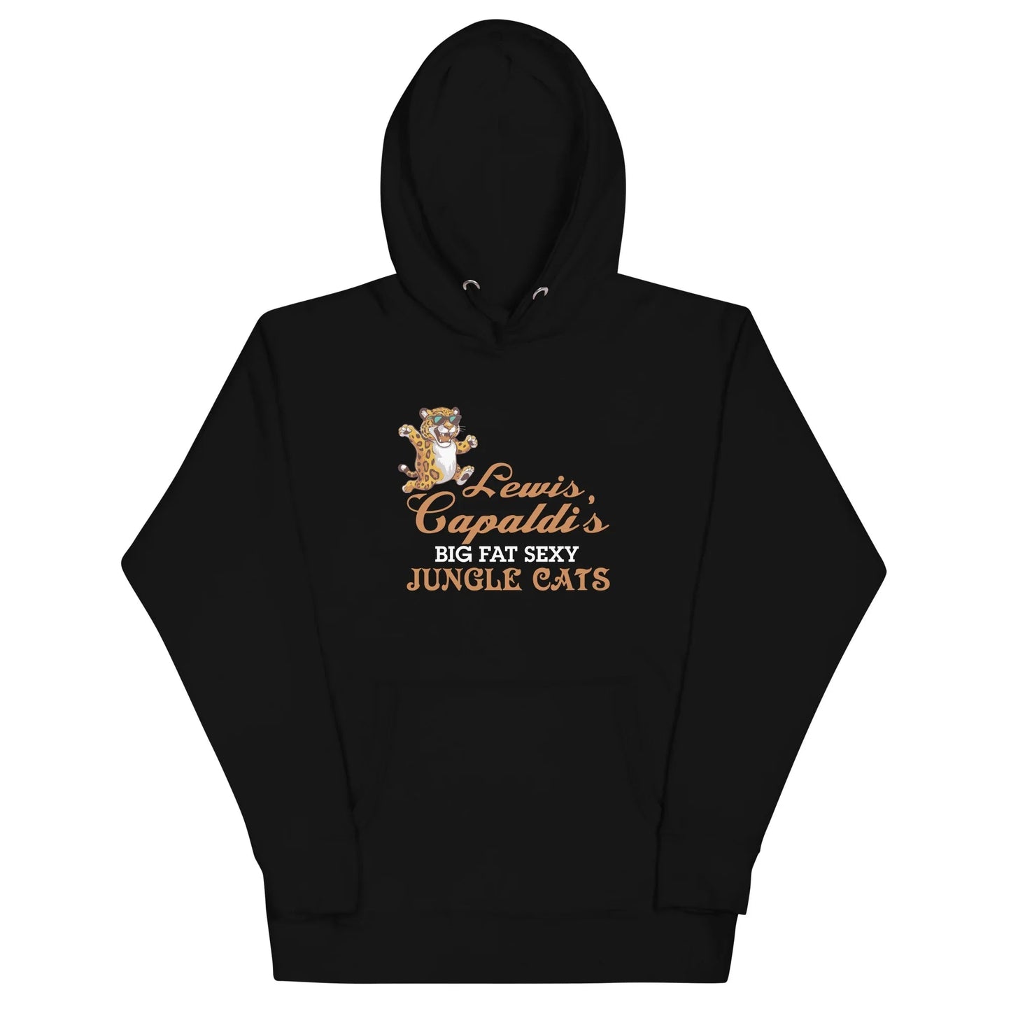 Lewis Capaldi "Big Fat Sexy Jungle Cats" Graphic Hoodie – Unisex Sustainable Cotton Alcyone213k