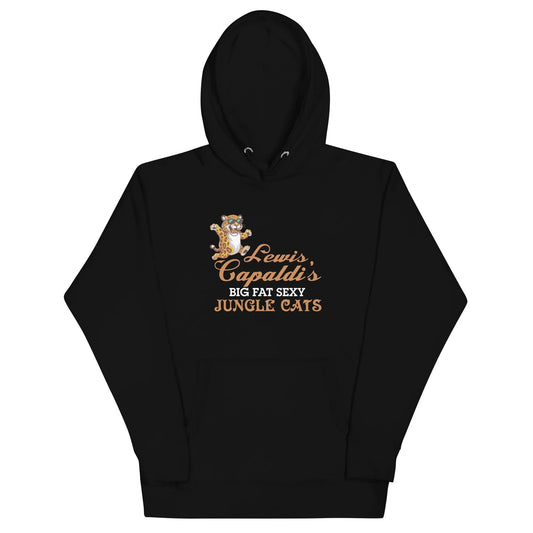 Lewis Capaldi "Big Fat Sexy Jungle Cats" Graphic Hoodie – Unisex Sustainable Cotton Alcyone213k