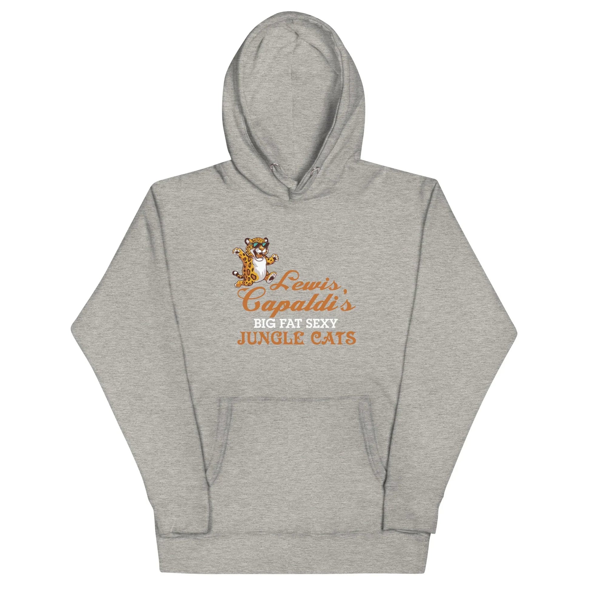 Lewis Capaldi "Big Fat Sexy Jungle Cats" Graphic Hoodie – Unisex Sustainable Cotton Alcyone213k