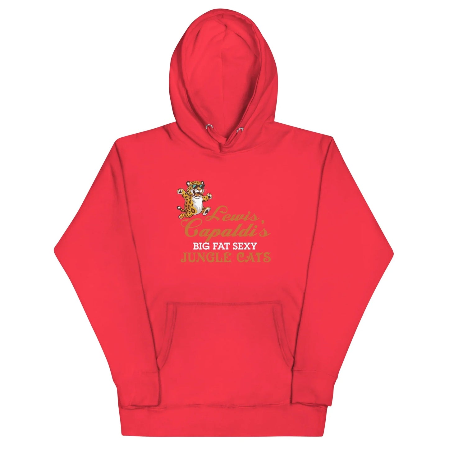 Lewis Capaldi "Big Fat Sexy Jungle Cats" Graphic Hoodie – Unisex Sustainable Cotton Alcyone213k