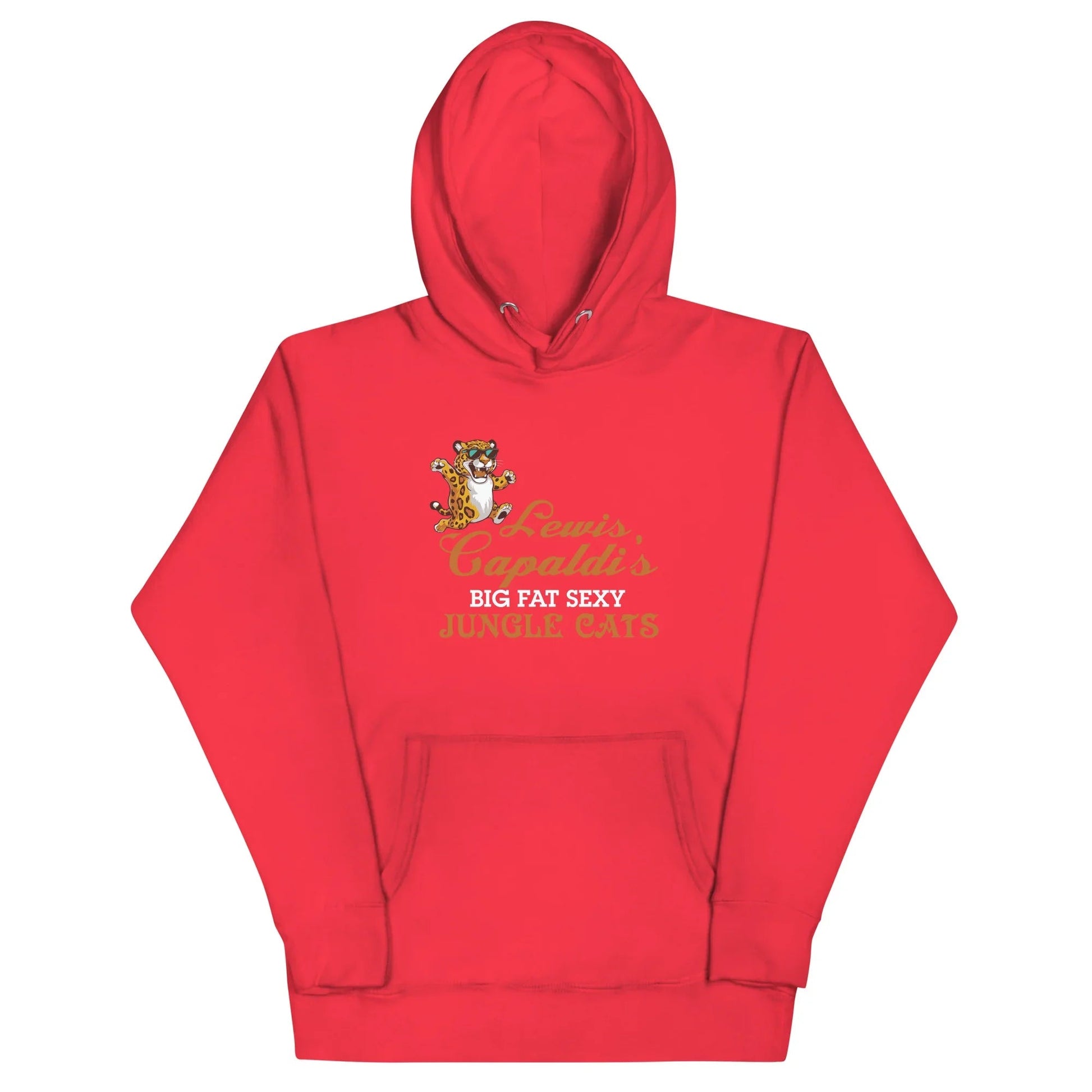 Lewis Capaldi "Big Fat Sexy Jungle Cats" Graphic Hoodie – Unisex Sustainable Cotton Alcyone213k
