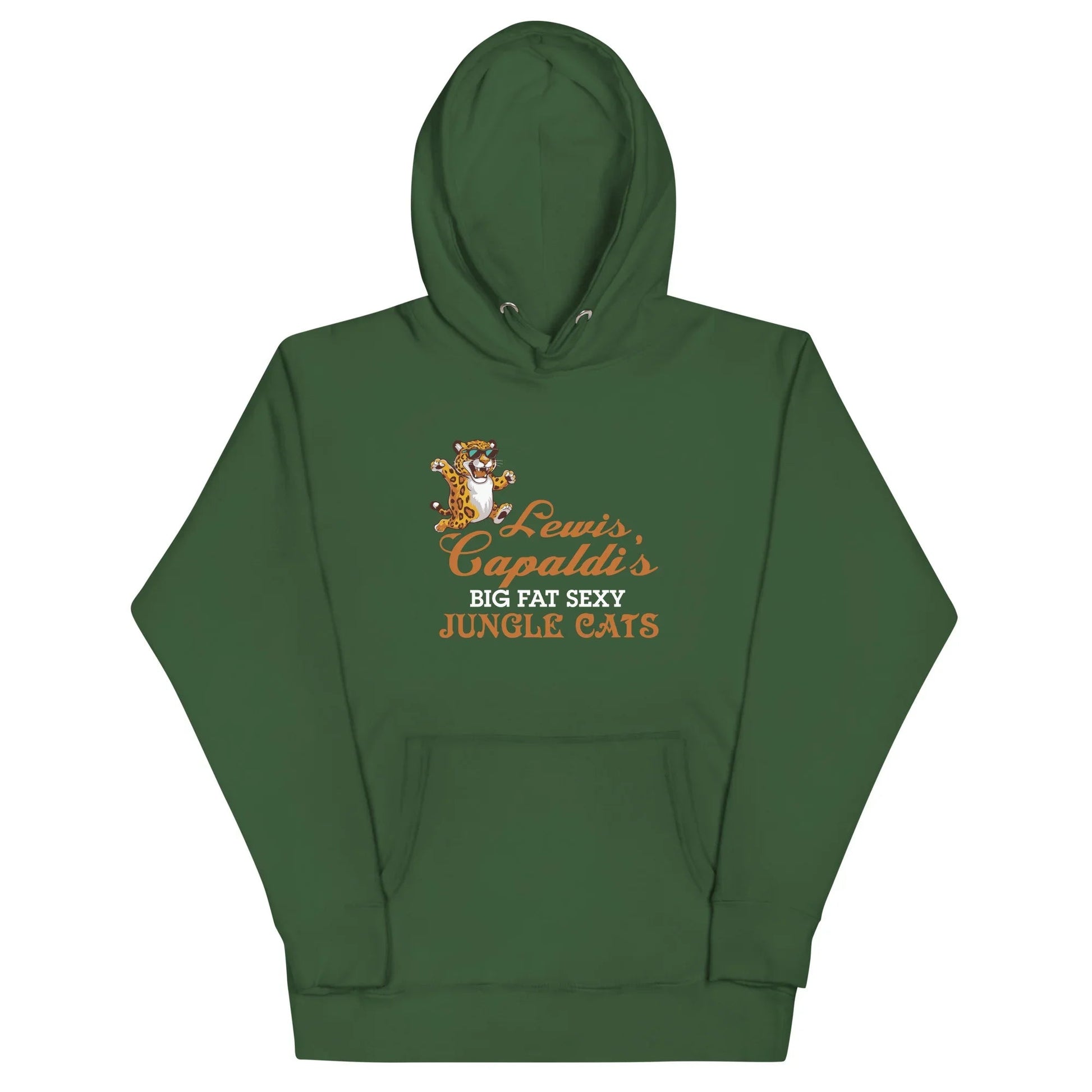 Lewis Capaldi "Big Fat Sexy Jungle Cats" Graphic Hoodie – Unisex Sustainable Cotton Alcyone213k