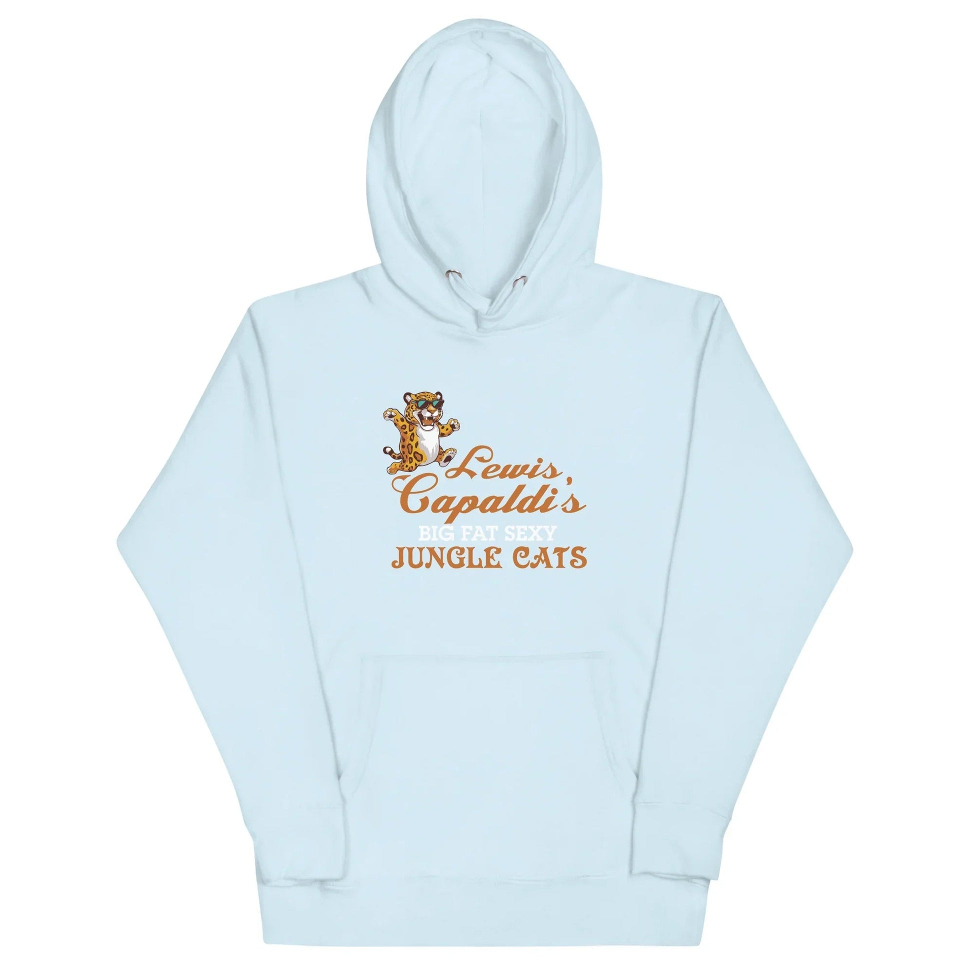 Lewis Capaldi "Big Fat Sexy Jungle Cats" Graphic Hoodie – Unisex Sustainable Cotton Alcyone213k
